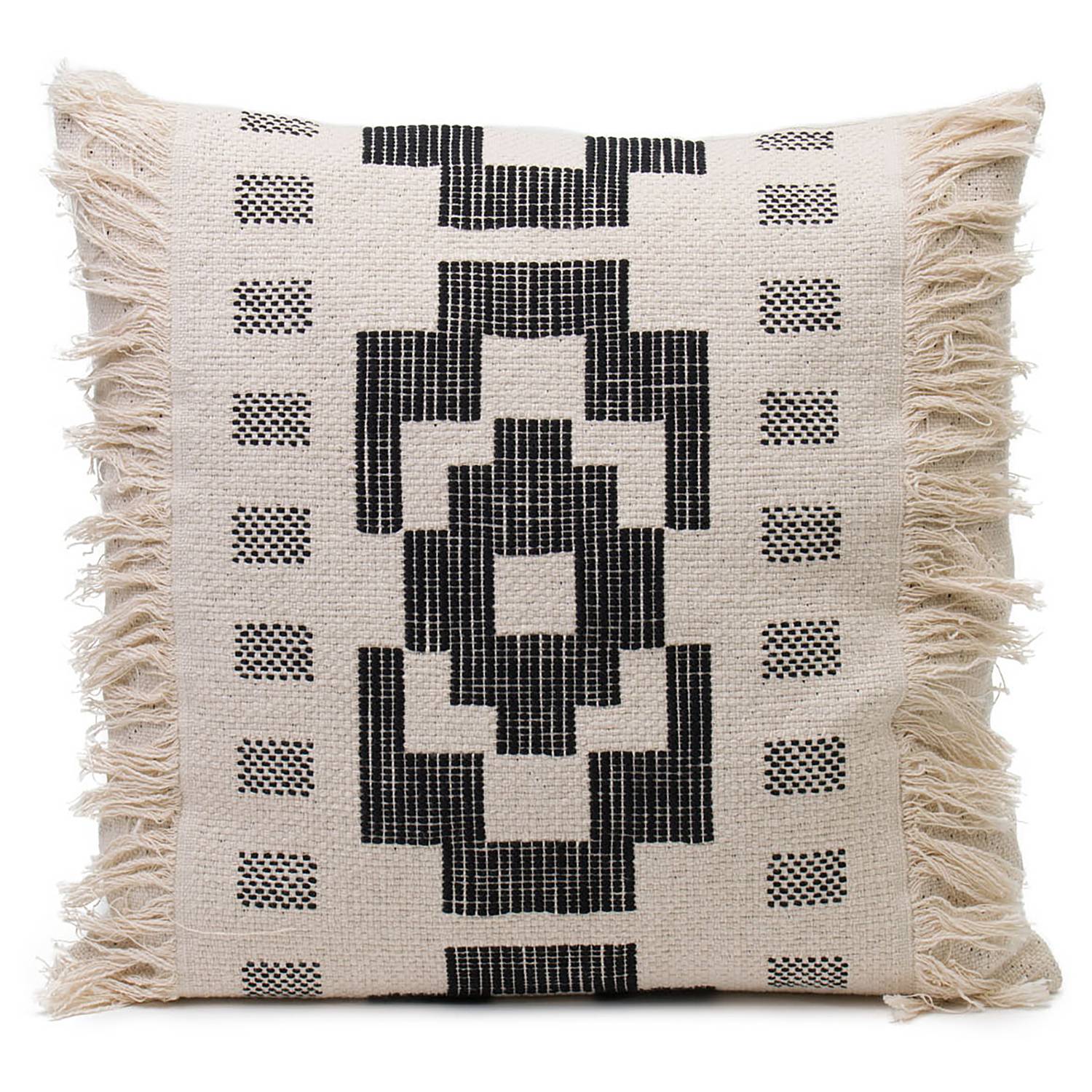 Kissenhülle Baumwolle Polyester Anthrazit 50 x 50 cm