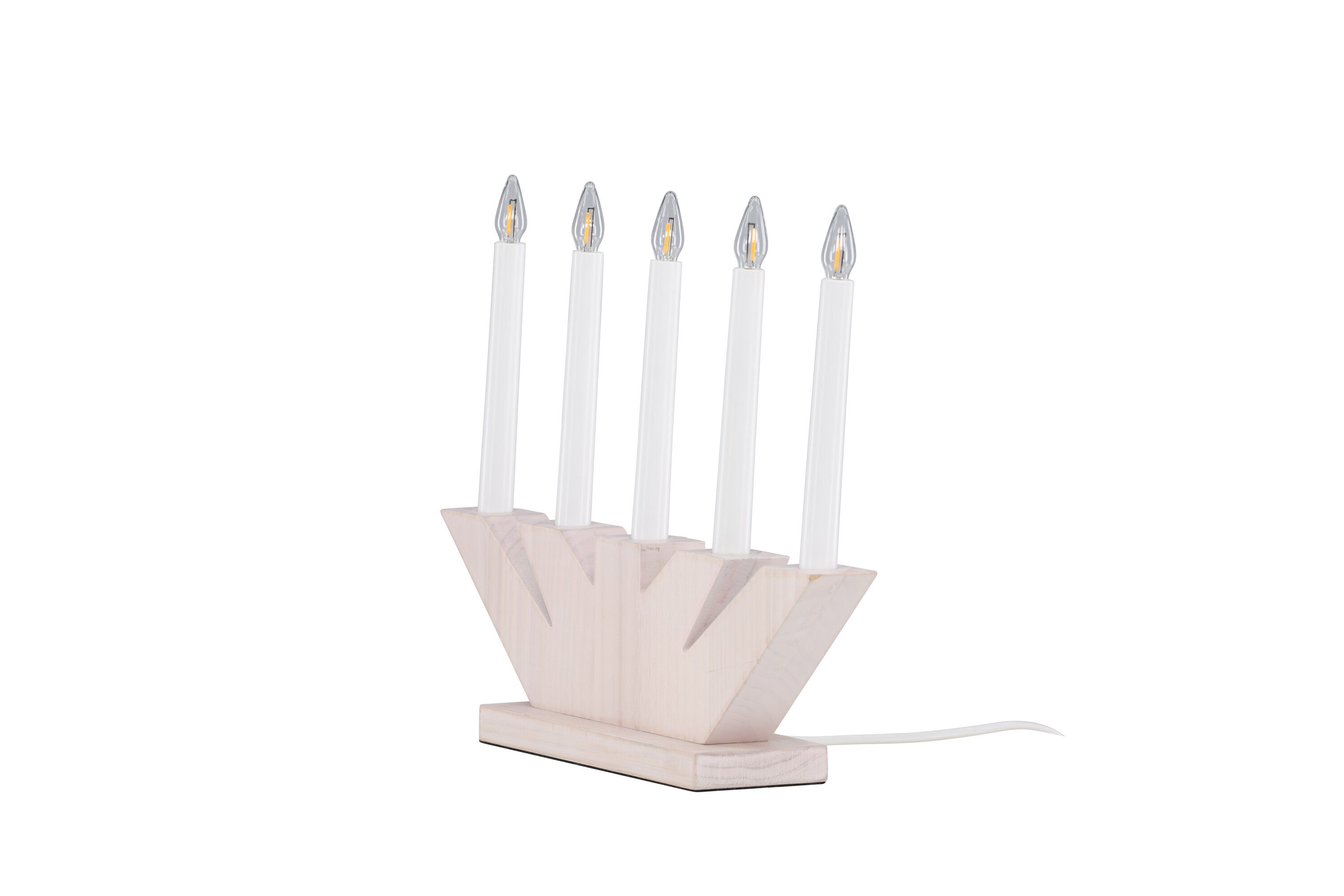 Verbier Table lamp Whitewash Pine