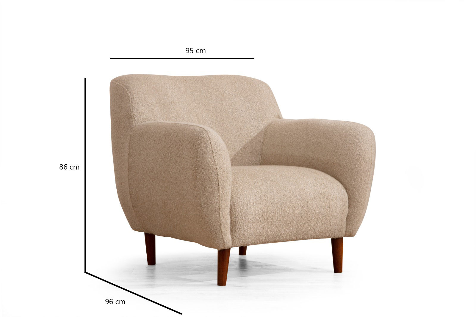Napoli Armchair Cappuccino Brown