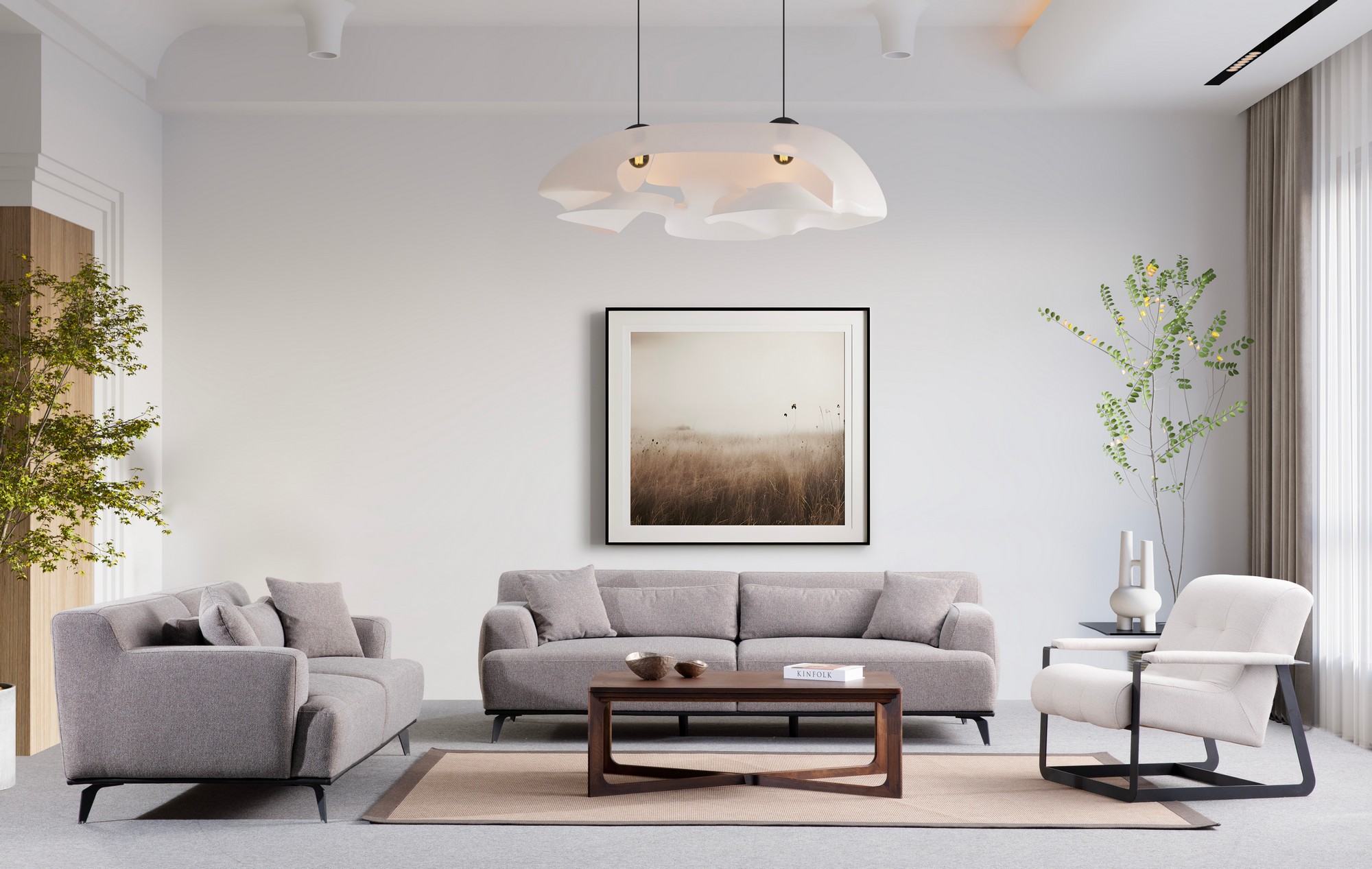 Jaguar 2-Sitzer Sofa Grau