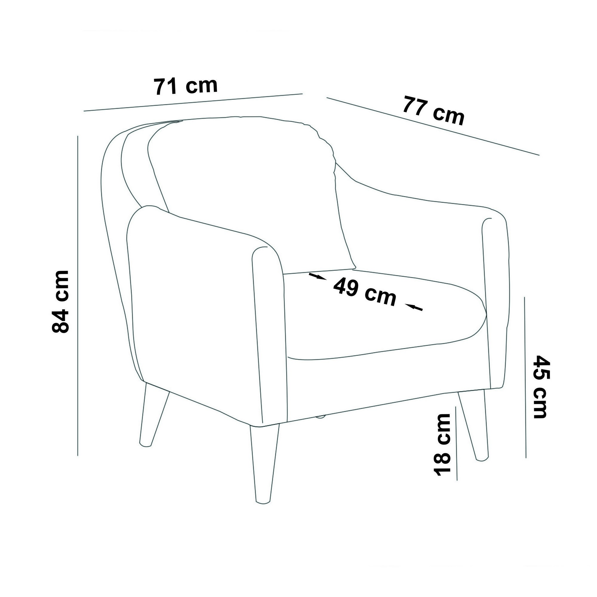 Sofia Sofa Set Holz Stone