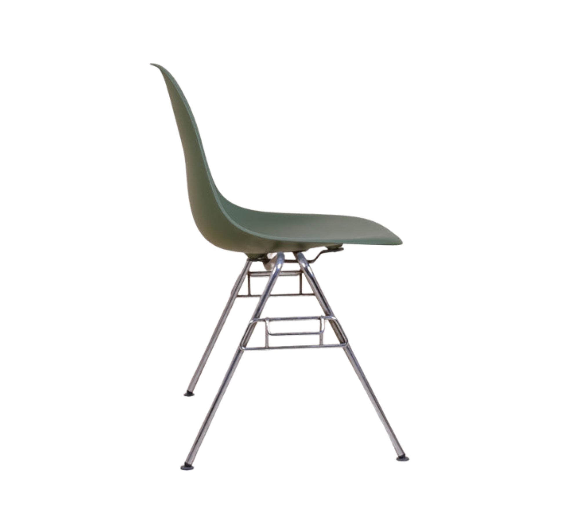 Eames DSS Plastic Side Chair Forest