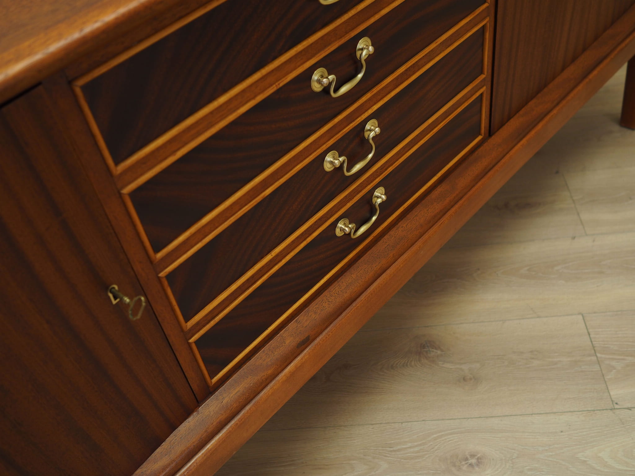 Sideboard Mahagoni Braun 1970er Jahre