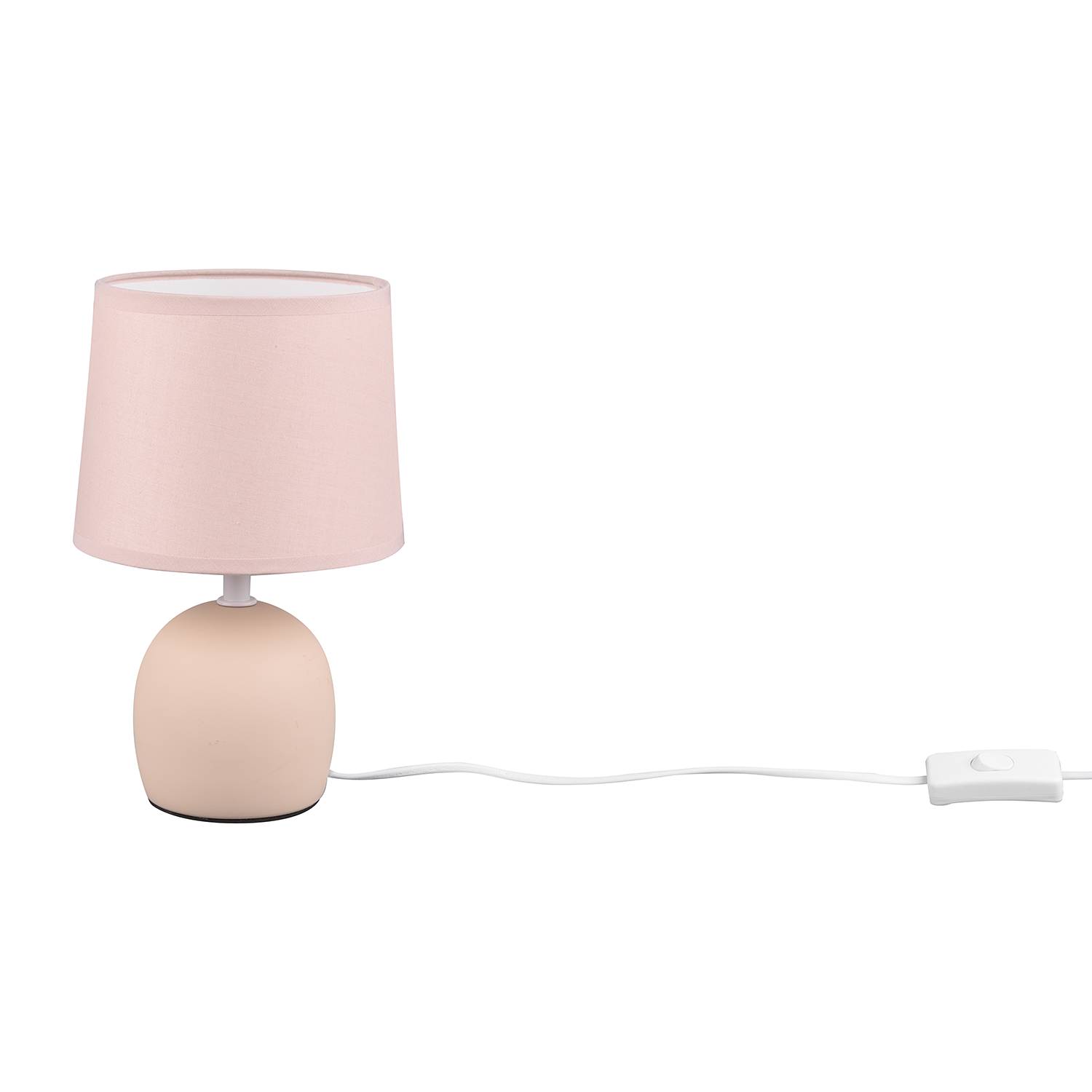 Tischleuchte Malu Mischgewebe Keramik Beige