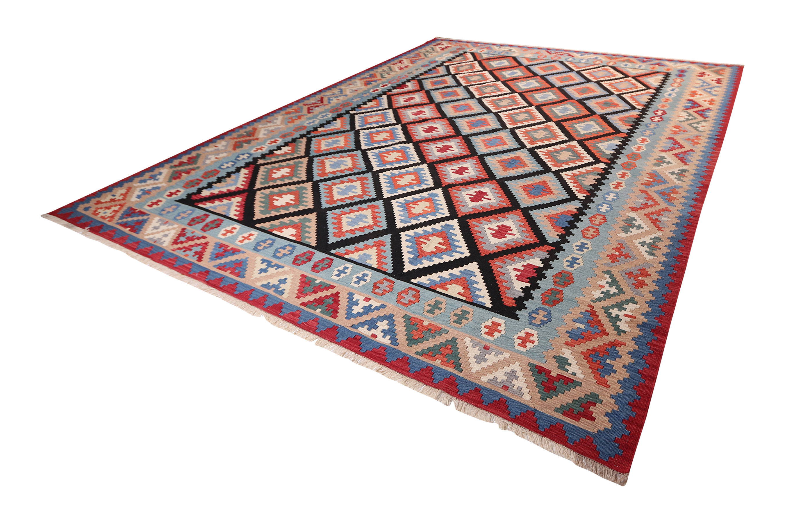 Kilim Gashgai Teppich Mehrfarbig