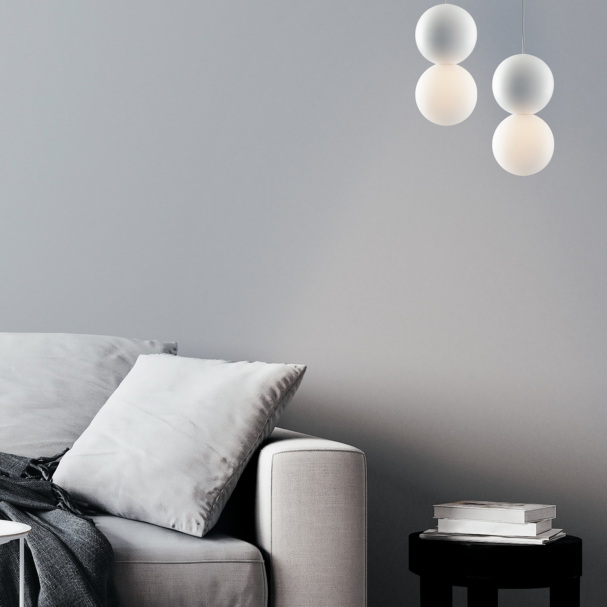 1-Flammig Kiss Pendelleuchte Acrylglas Gips