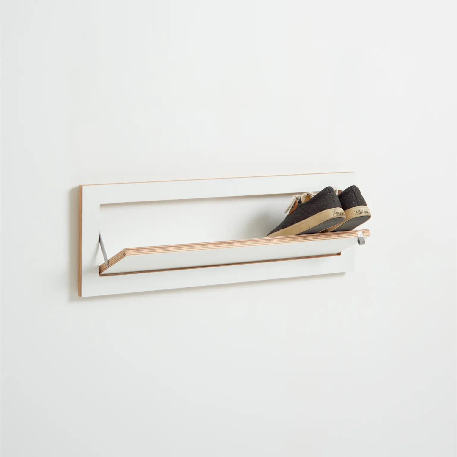 Fläpps Shoe Shelf Wood White 80 x 27 cm