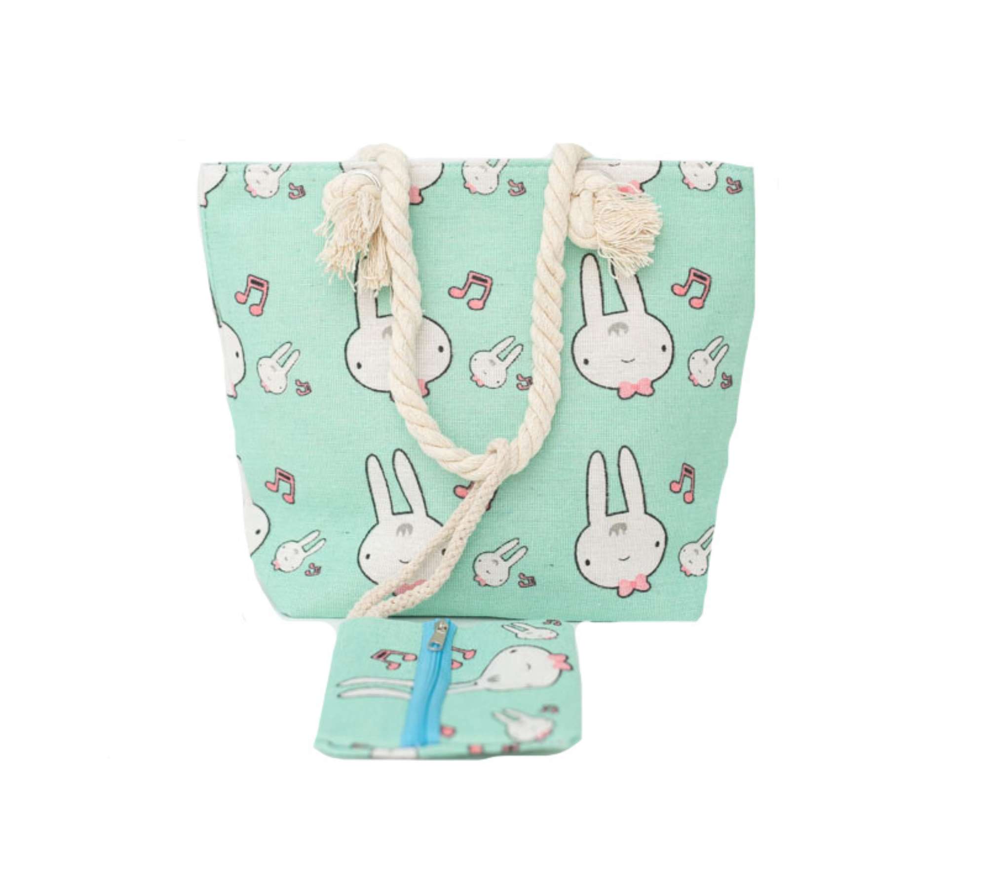 Hase Sommertasche Textil Mehrfarbig