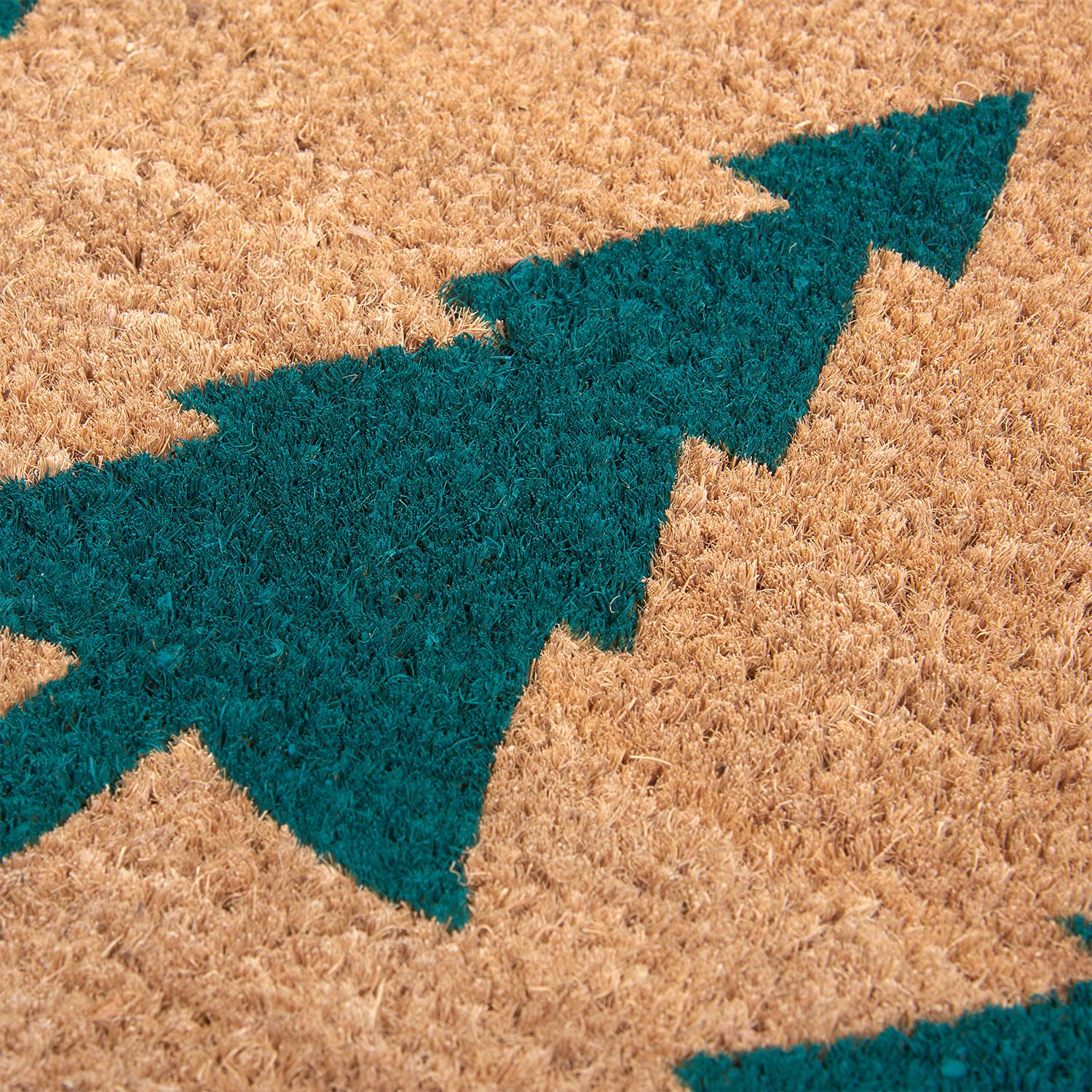 Green Pine Fußmatte Beige Grün