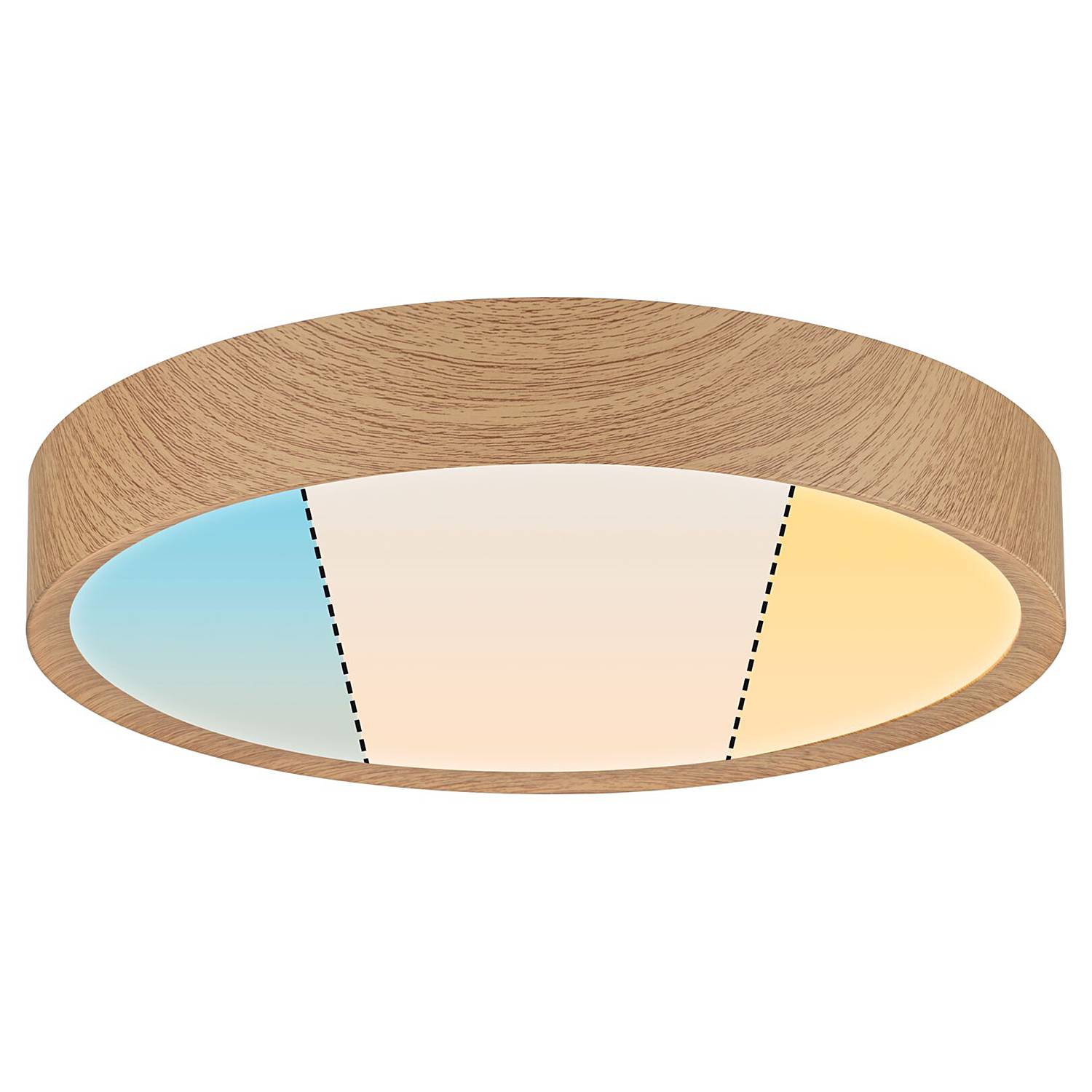 1-Flammig Tega Deckenleuchte Acrylglas Hellbraun