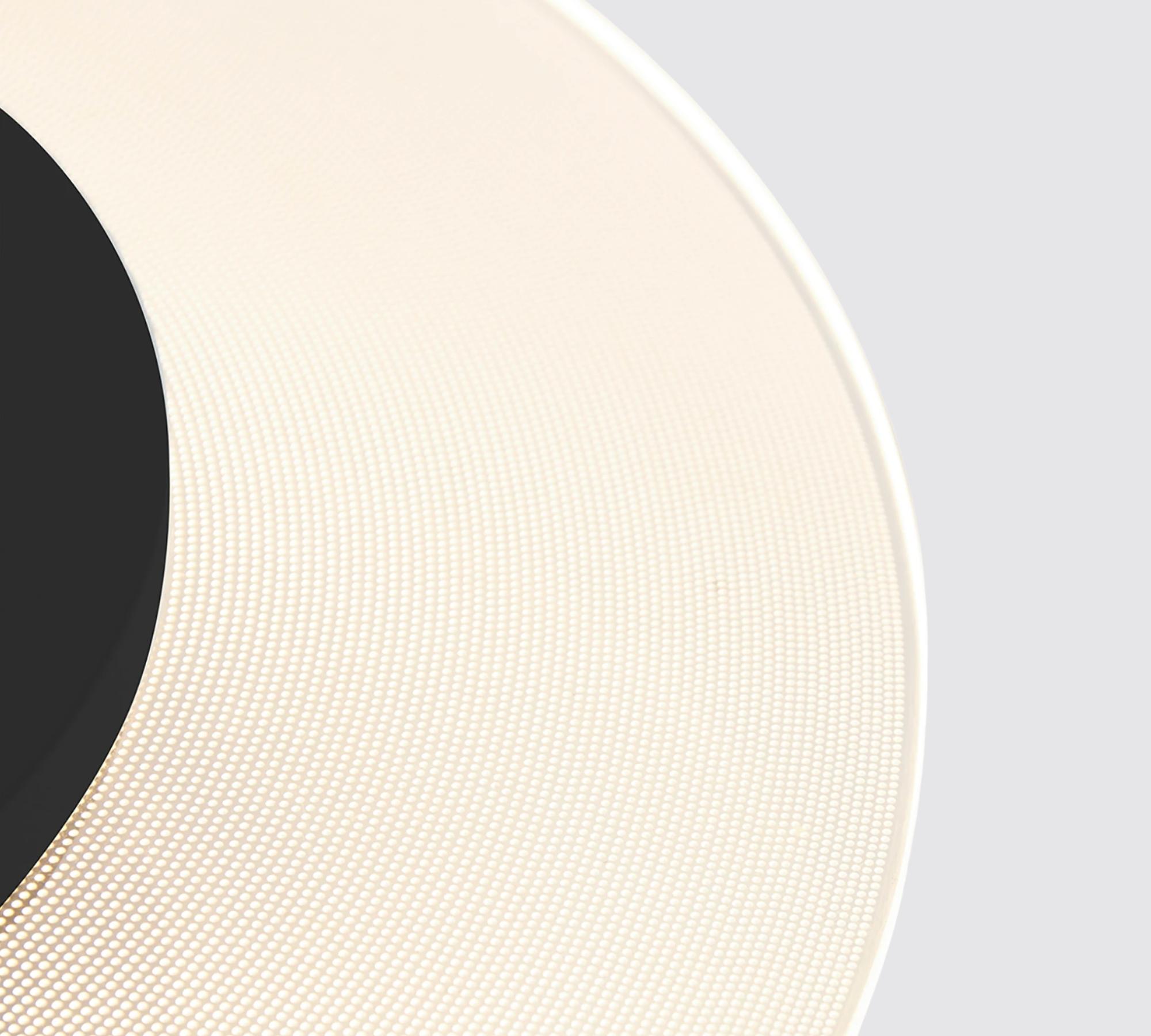 LED Deckenleuchte Acrylglas / Eisen Schwarz 