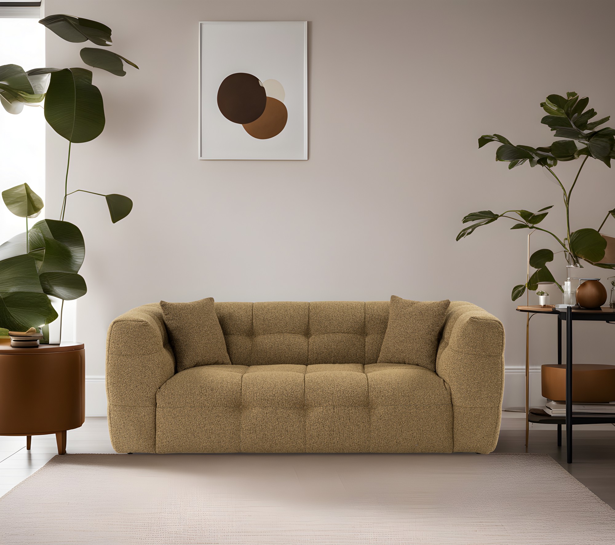 Cady Sofa 2-Sitzer Khaki