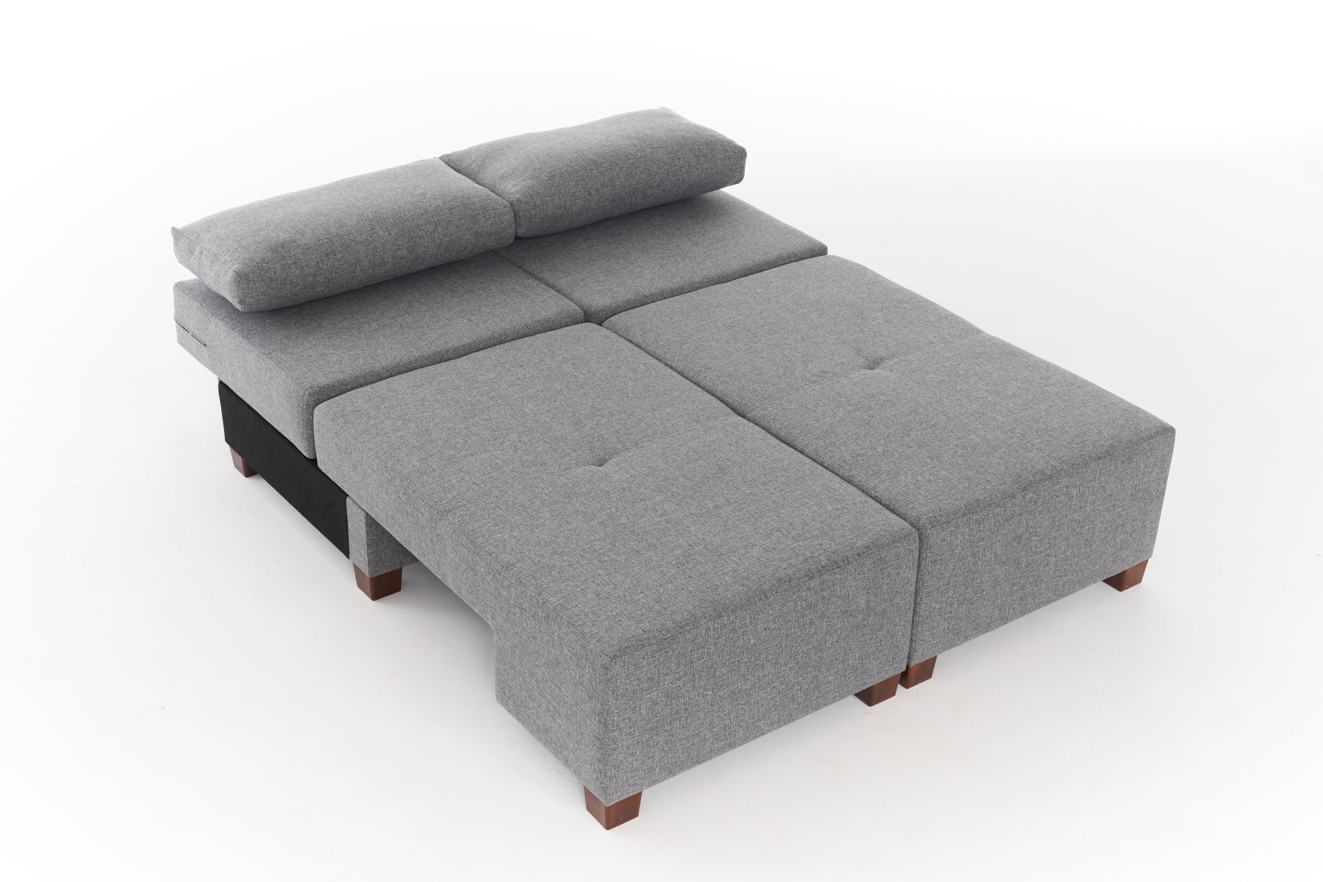 Perenna Sofa 3-Sitzer Leinen Grau