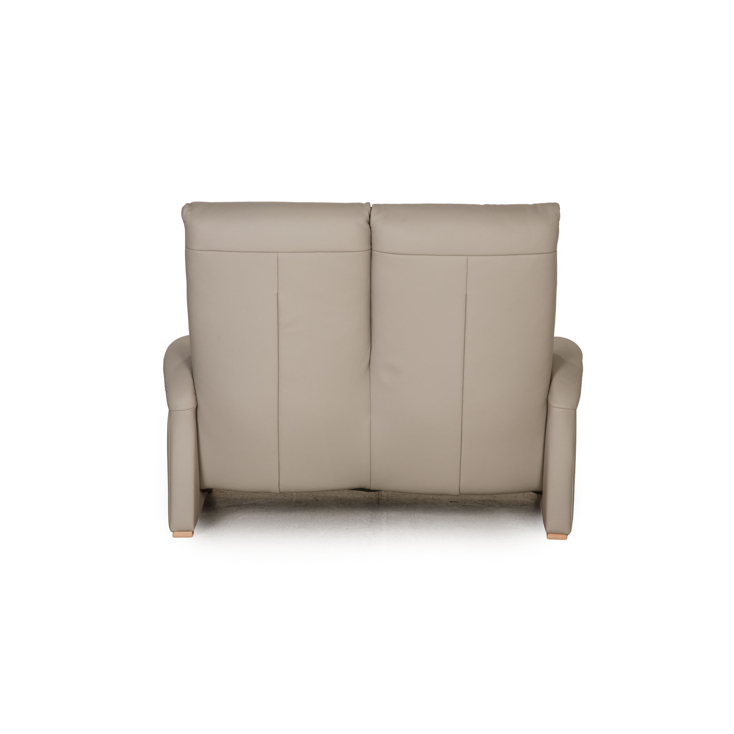 Sofa 2-Sitzer Leder Grau
