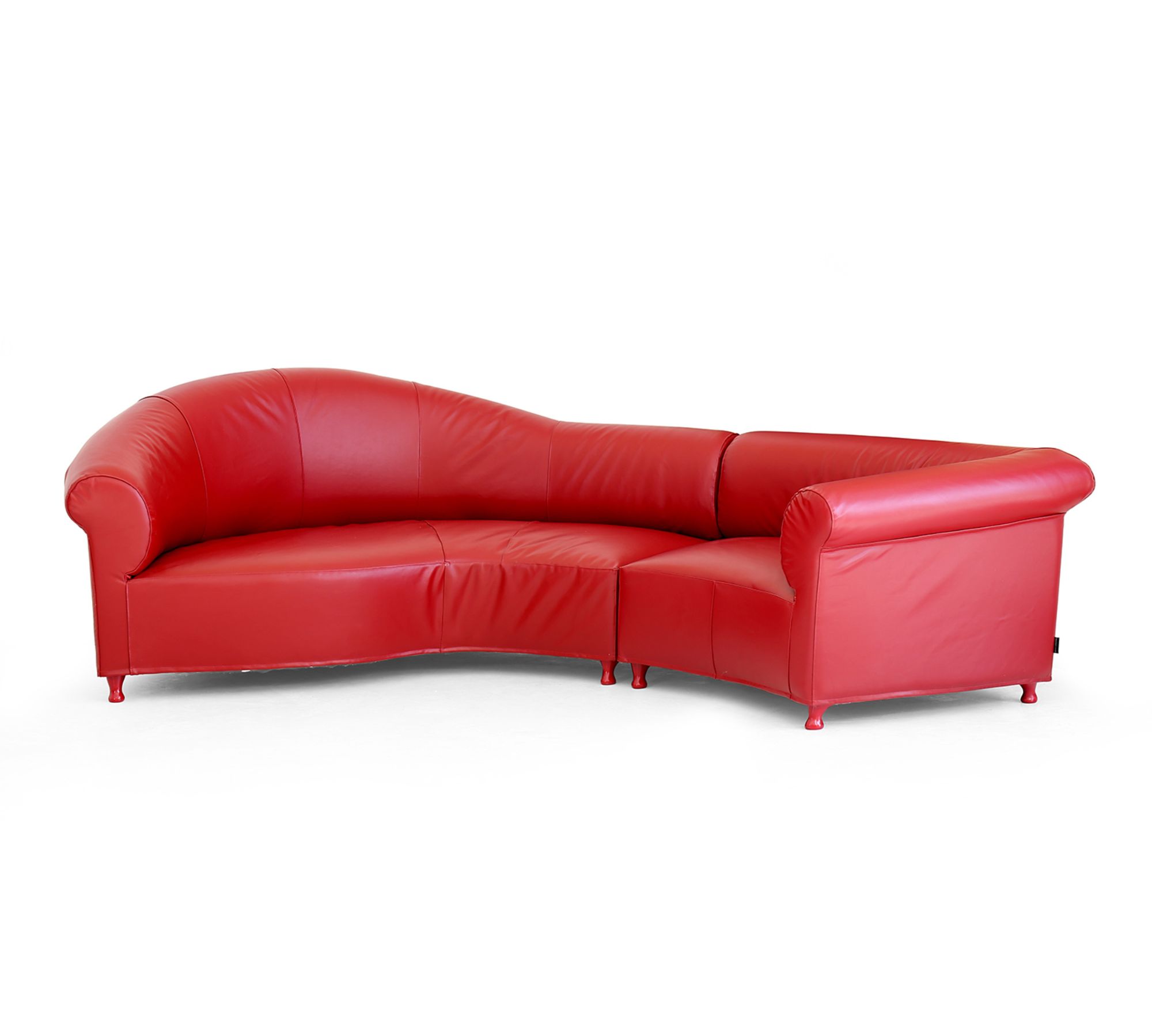 Galassia Sofa Leder Rot