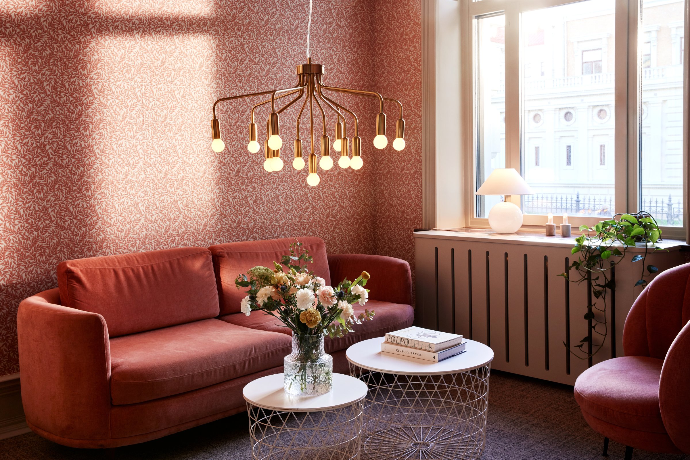 Roots Pendelleuchte Gebürstetes Messing Ø 70cm