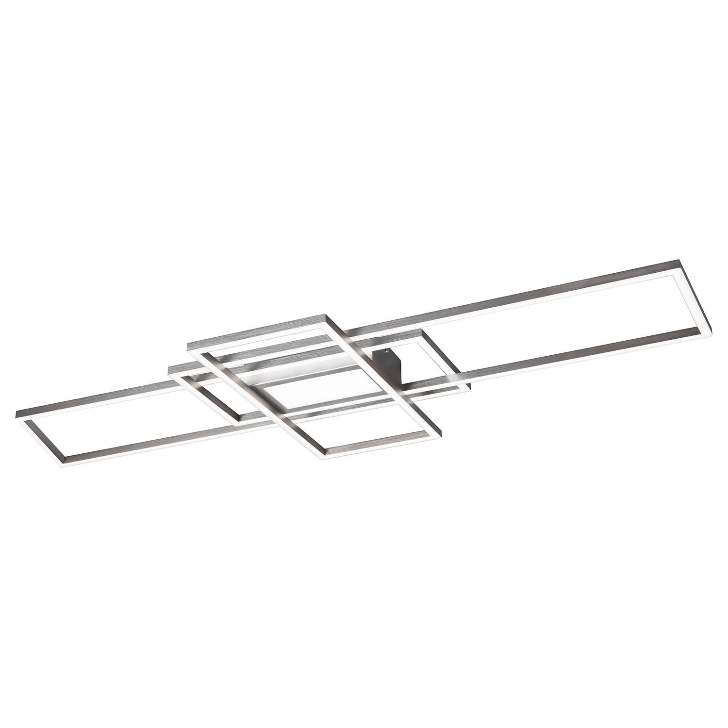 1-Flammig LED-Deckenleuchte Irvine Aluminium Silber