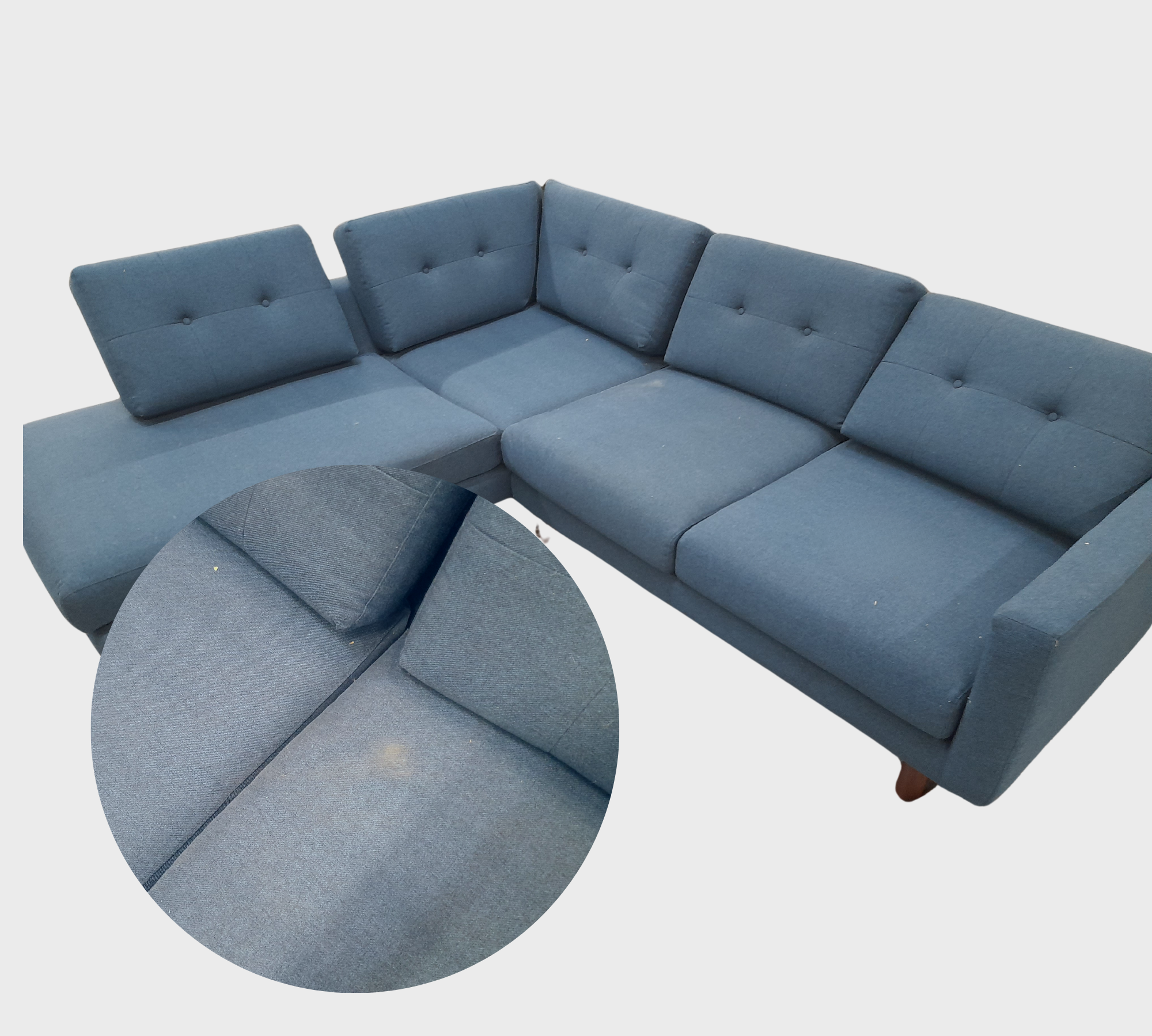 Conrad Sofa Récamiere Links Olena Midnight Blue