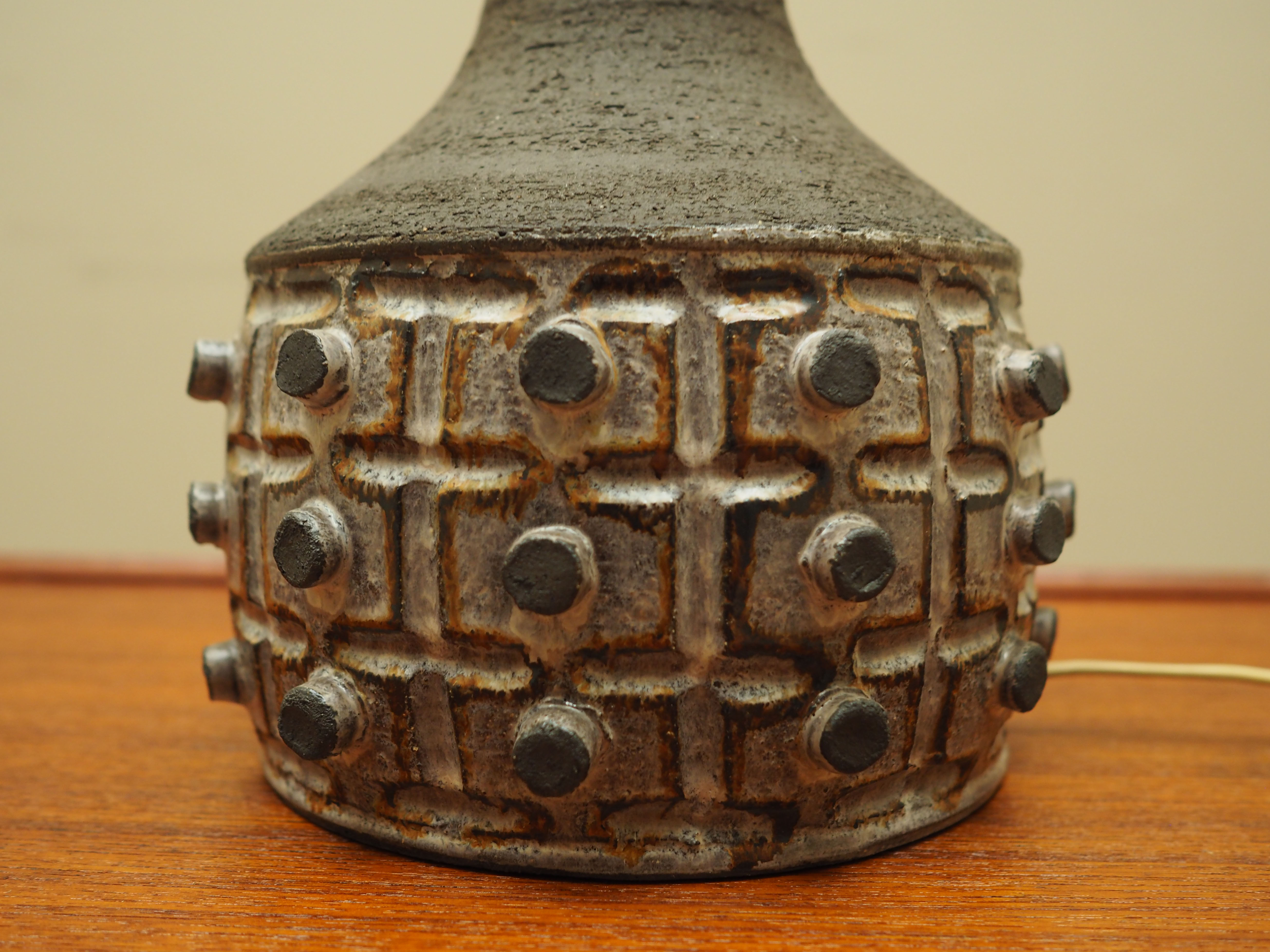 Tischlampe Keramik 1970er Jahre