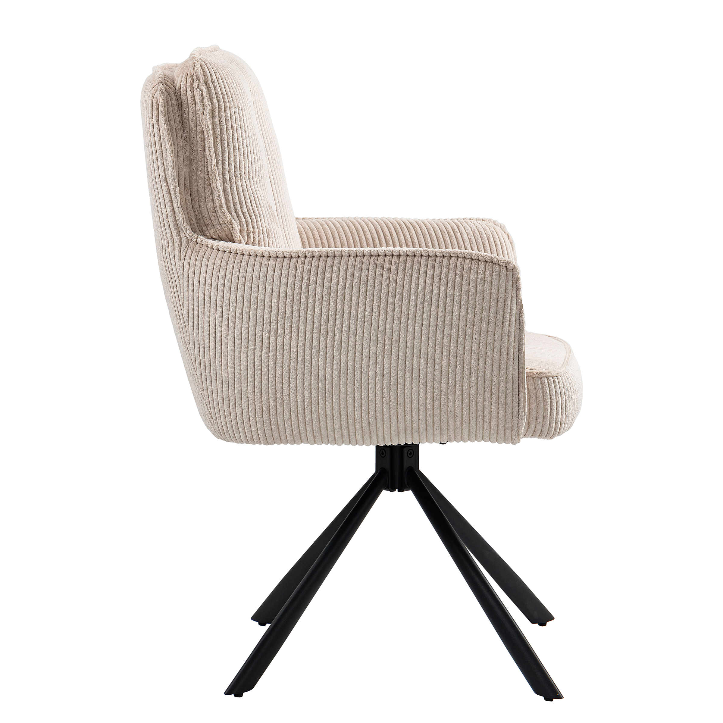 Salvin Drehbarer Armlehnenstuhl 2er-Set Beige