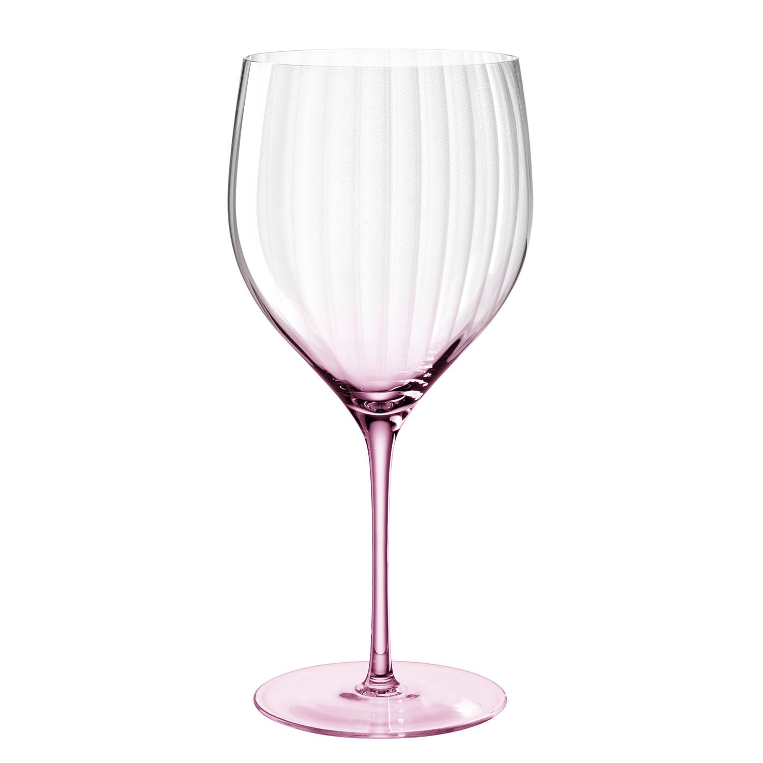 Cocktail glass Poesia set of 6 crystal glass pink