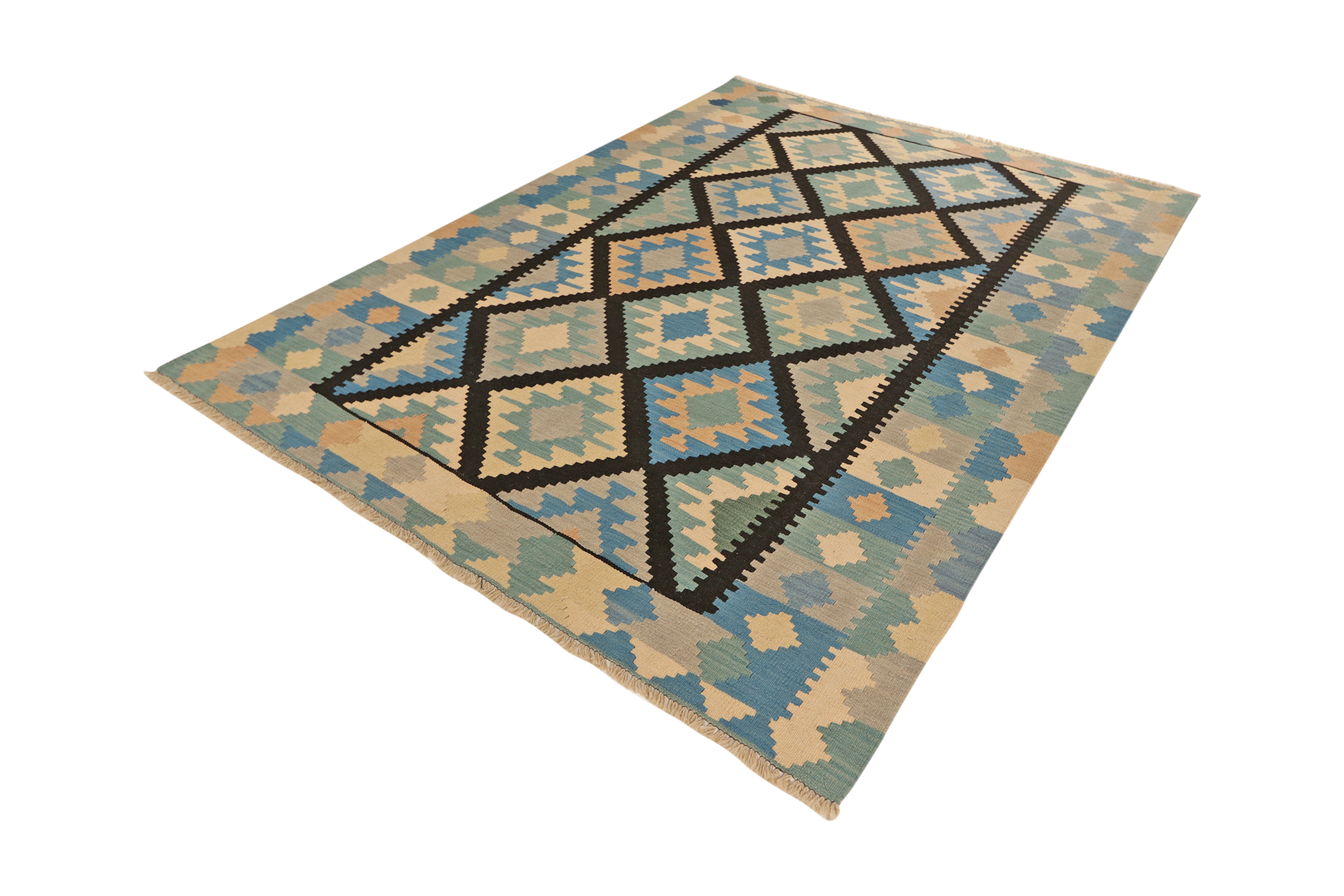 Kelim Gashgai Carpet Wool Black