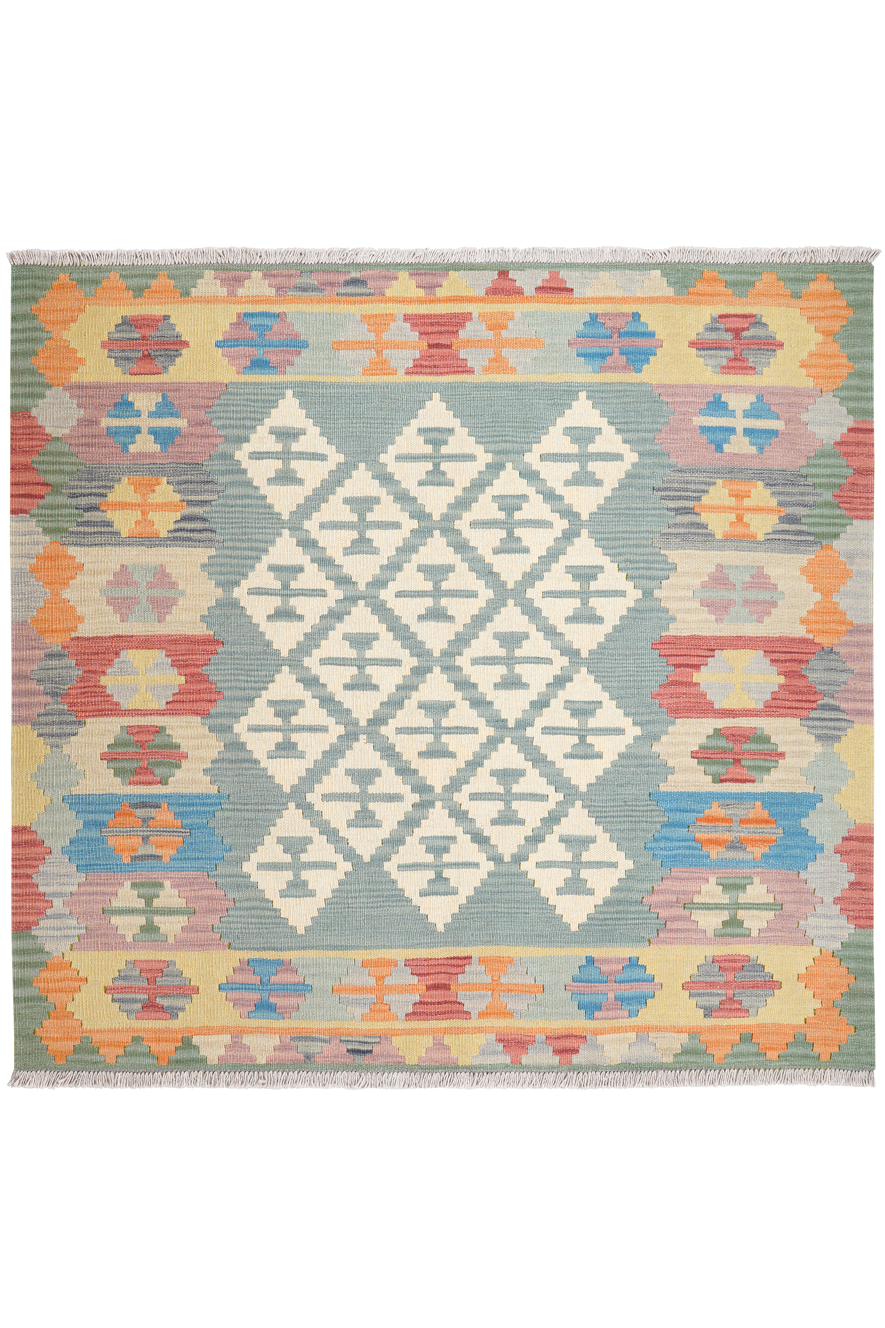 Kelim Gashgai Wool Multicolored