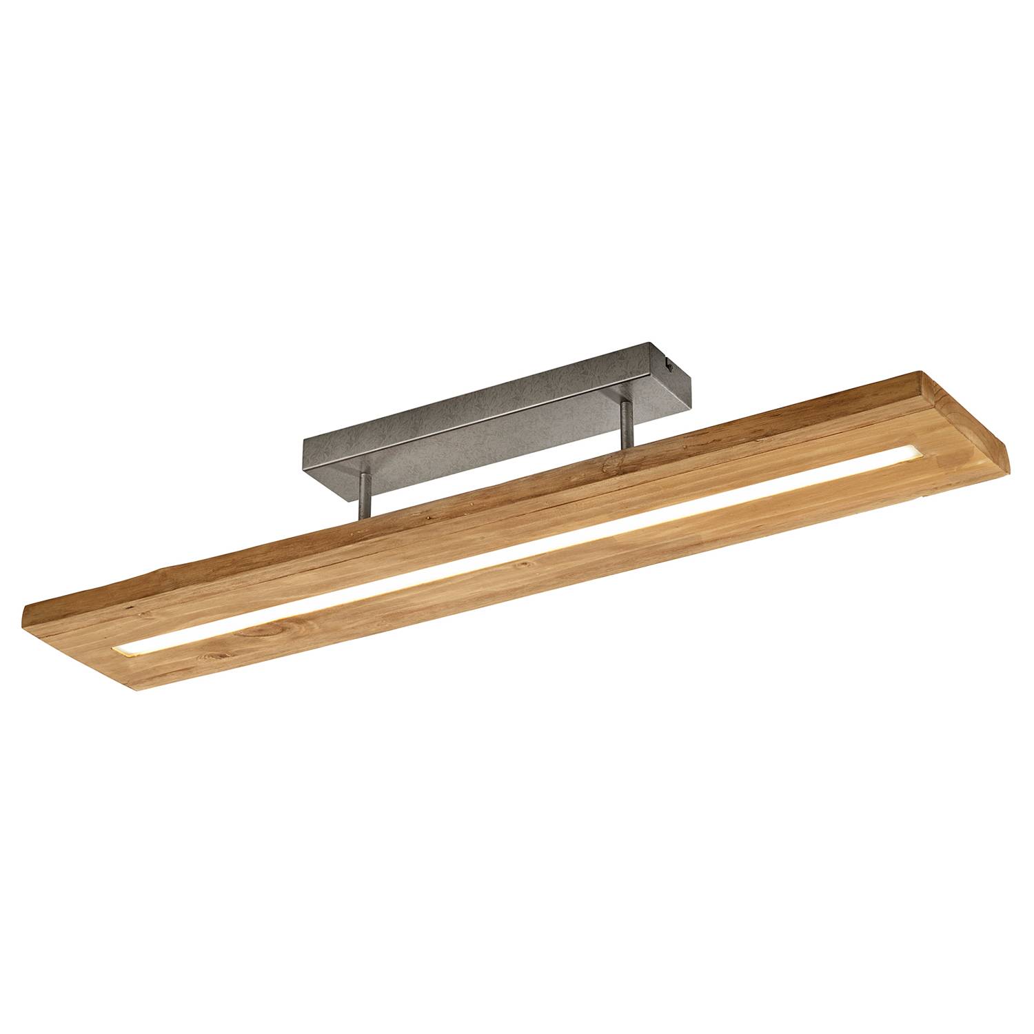 LED-Deckenleuchte Brad Pinie Teilmassiv Aluminium