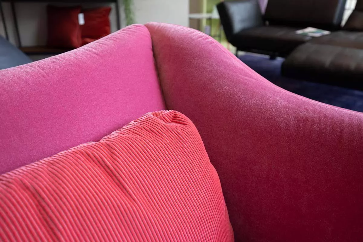 Bongobay 2-Sitzer Sofa Samt Pink