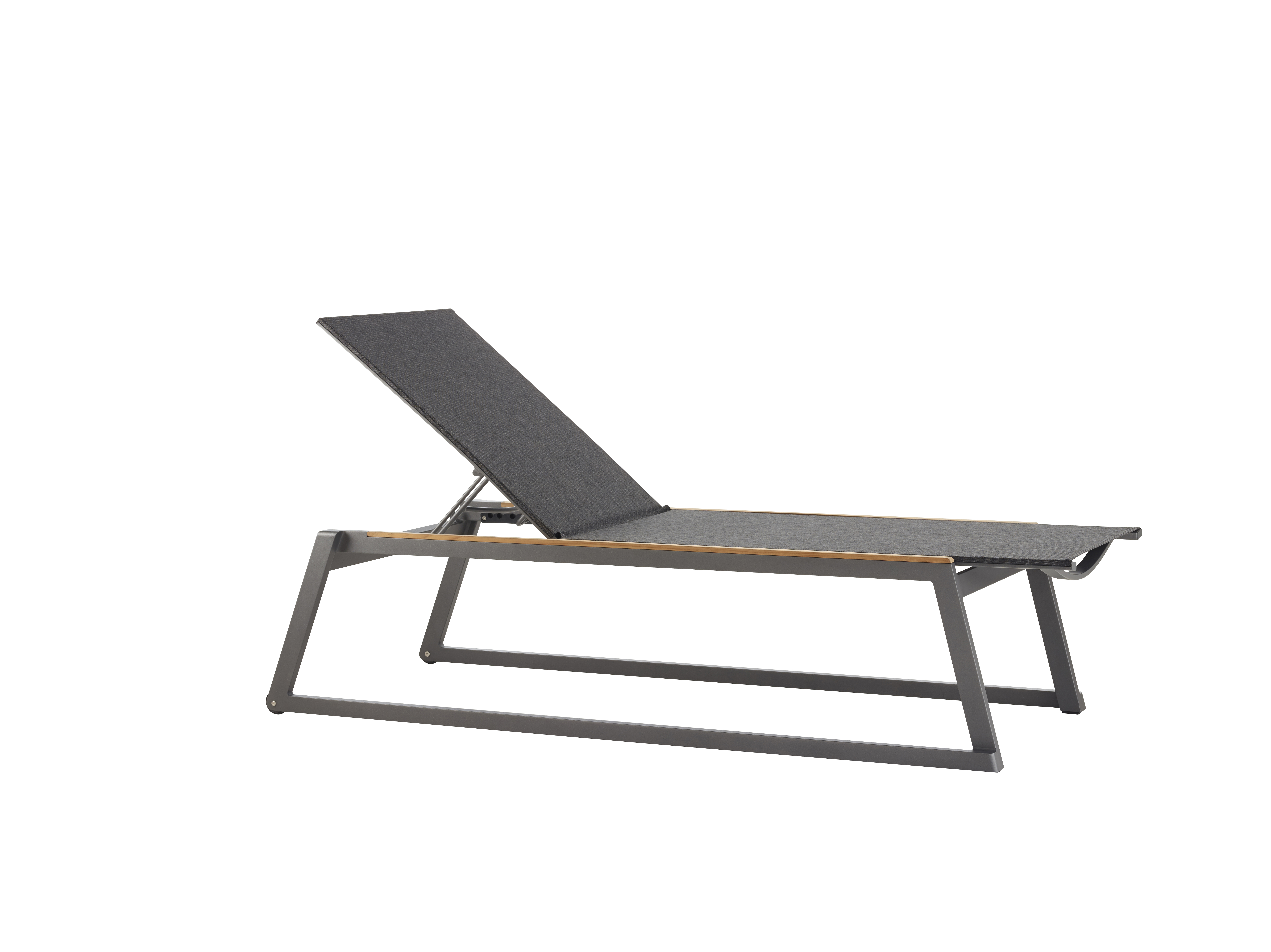 Foxx Lounger Aluminium Teak Anthracite