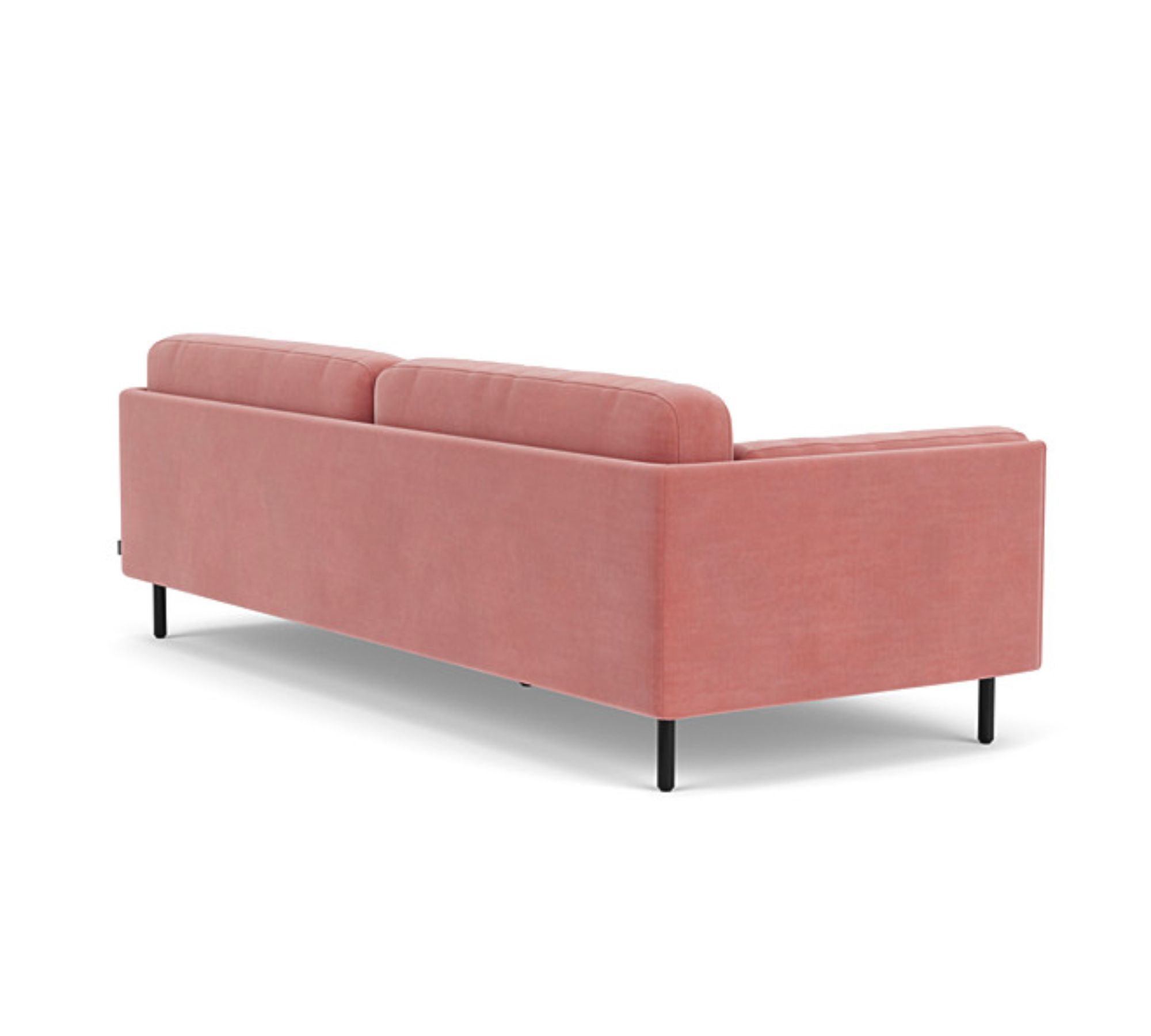 Harvey Sofa 3-Sitzer Velour Lux Vintage Rosa