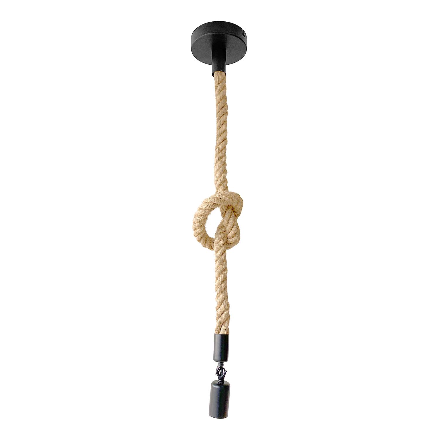 Pendelleuchte Rope II Schwarz