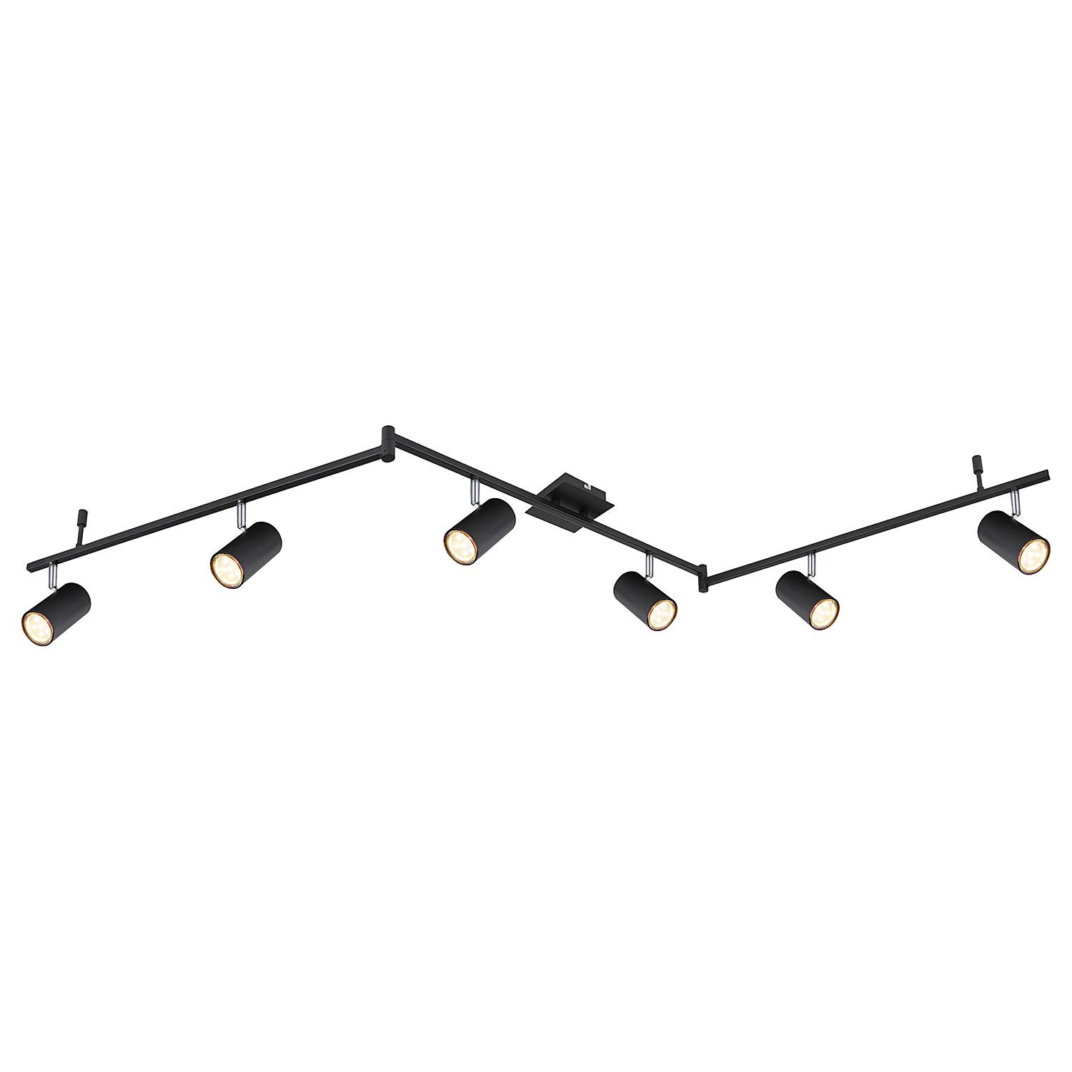 Robby Spotlight Iron Black 6-flame