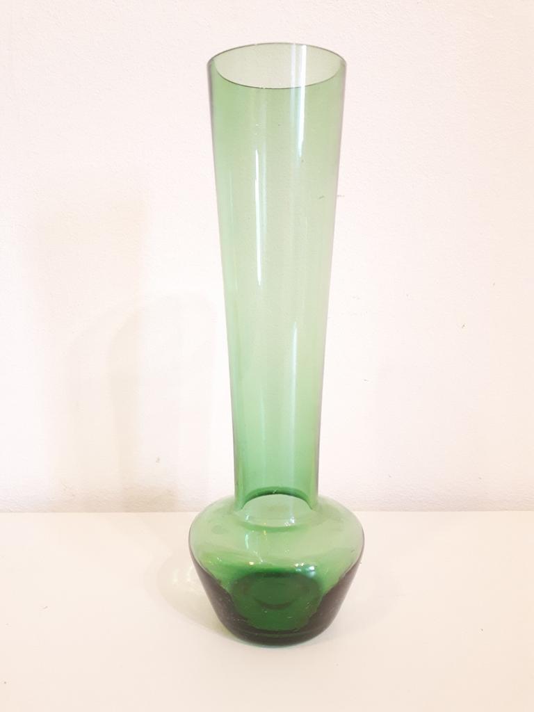 Vintage Vase Glas Grün