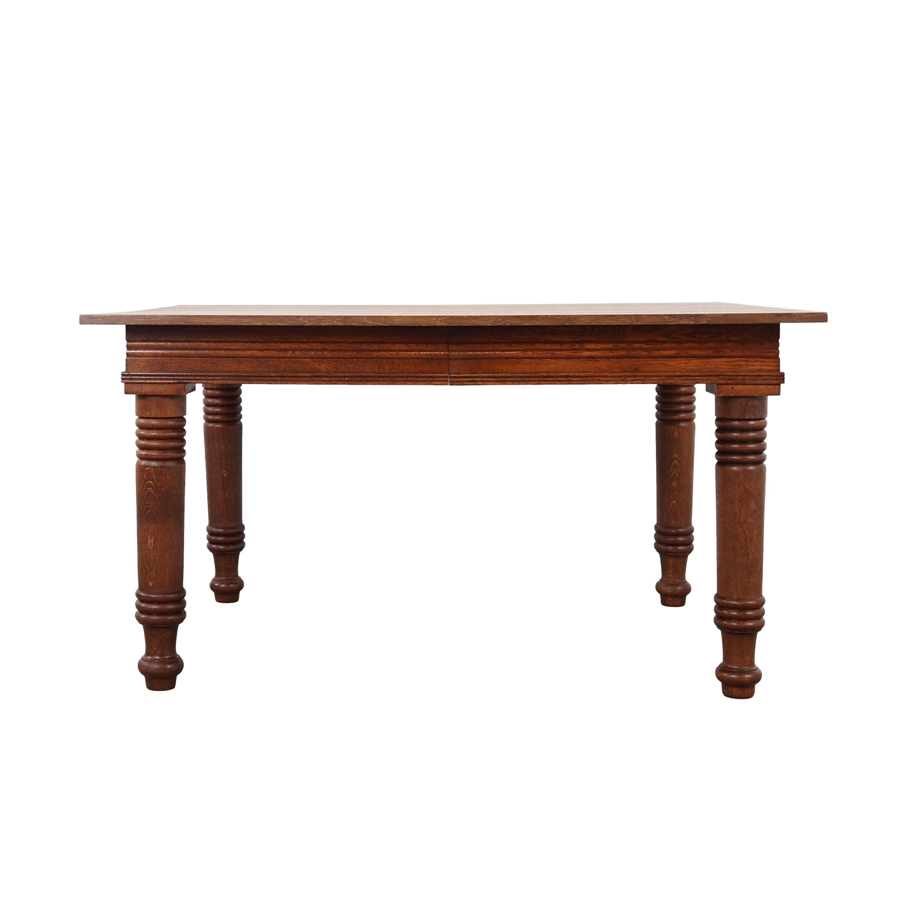 Vintage Eichen Tisch Braun 1960 Jahre