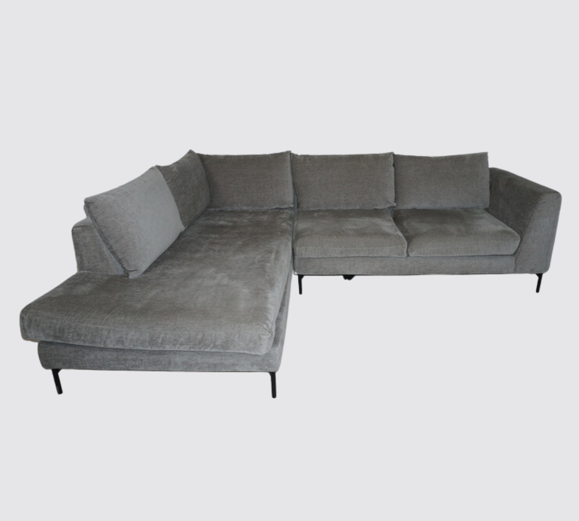 Noa Ecksofa Récamiere Links Planet Grey Green