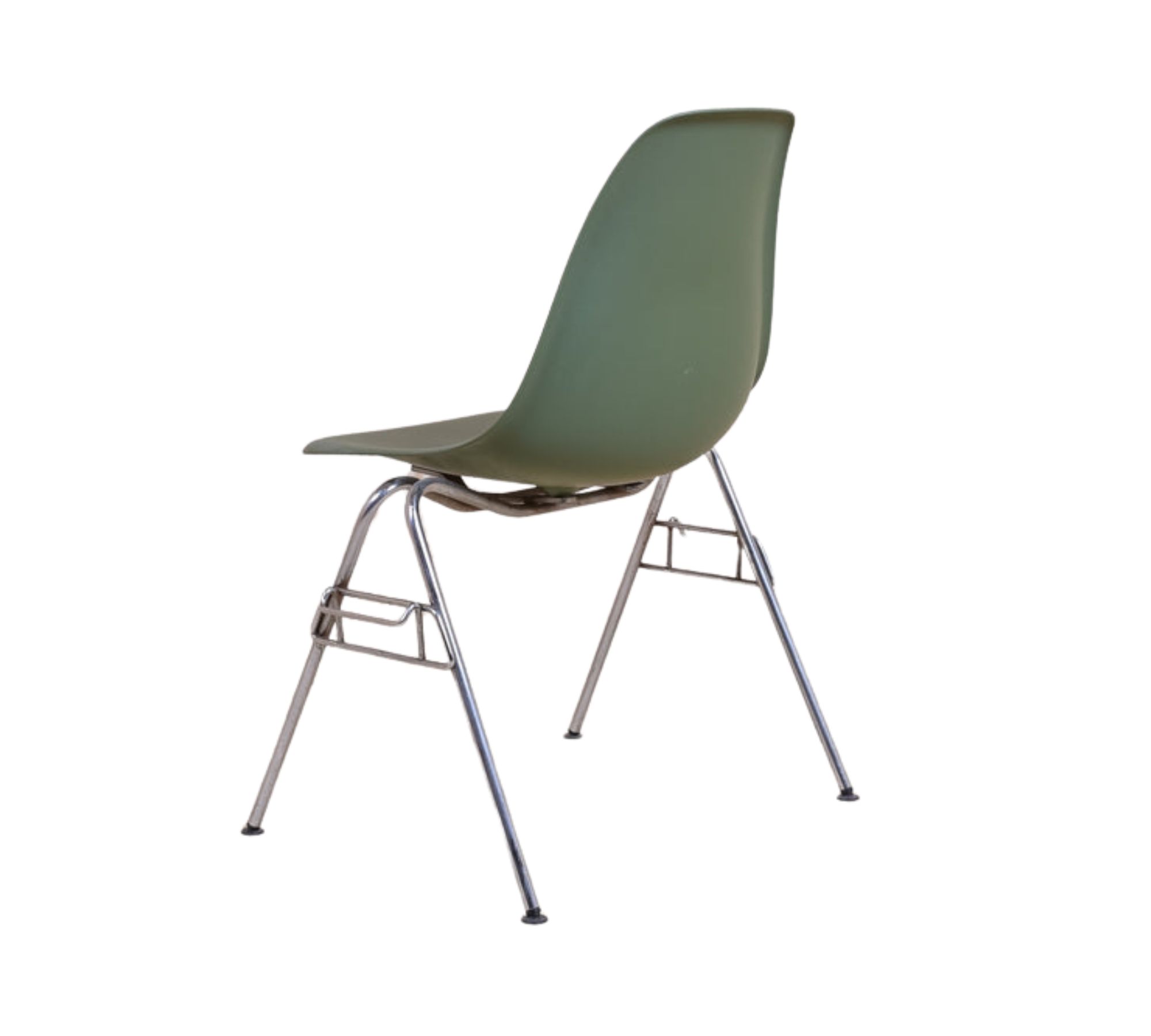 Eames DSS Plastic Side Chair Forest