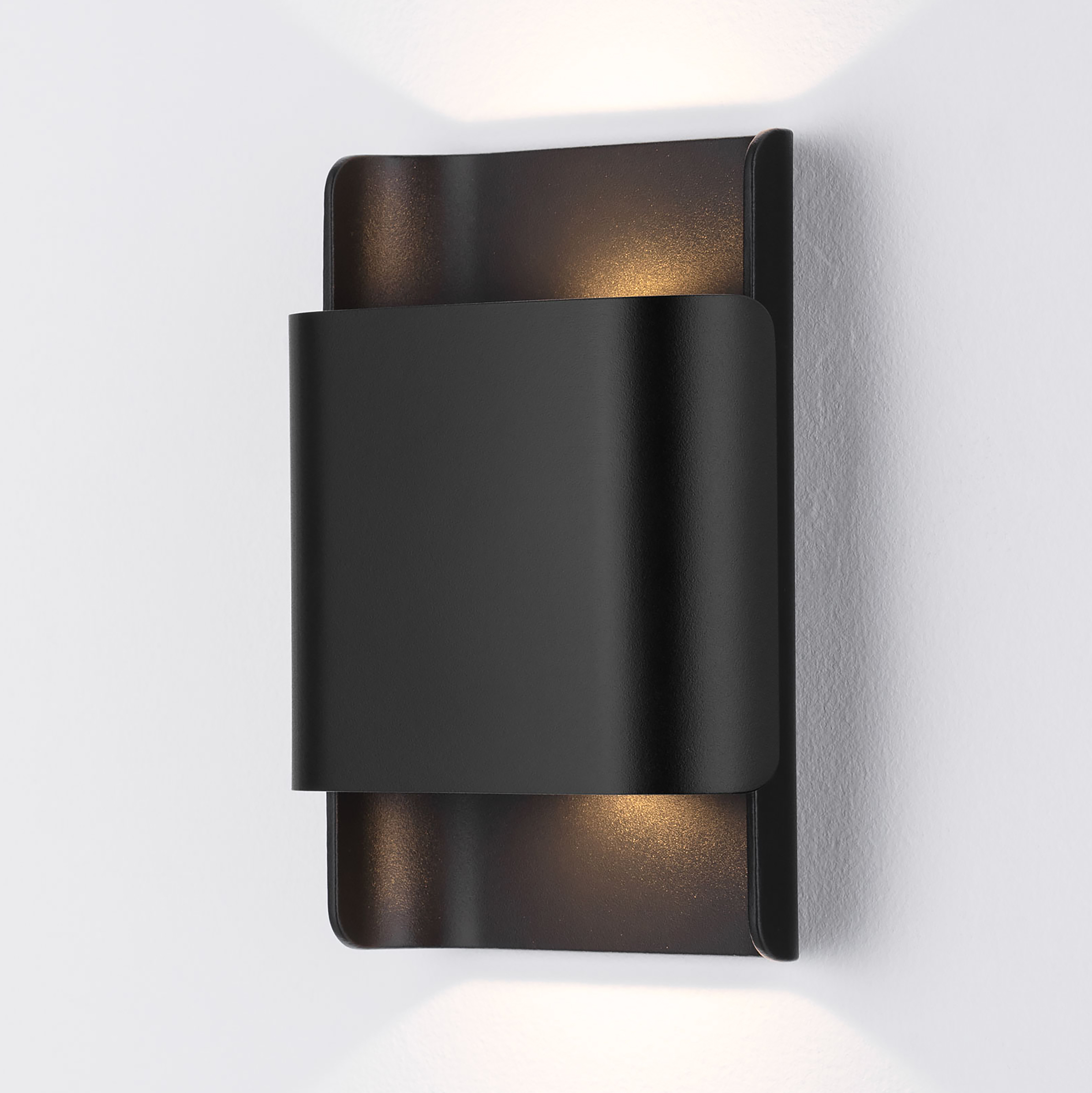 Polly LED Wall Light 2-Light Aluminum Black