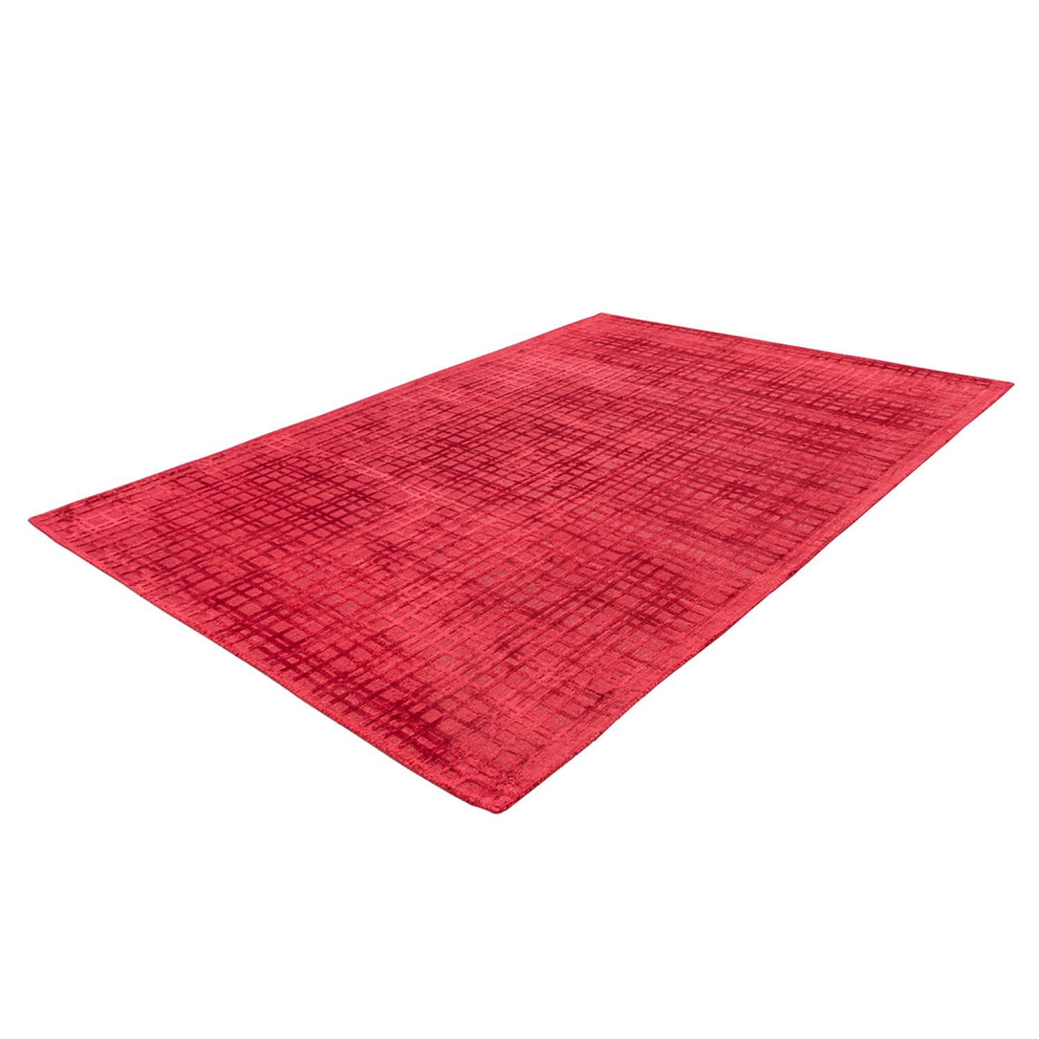 Short pile rug Karma 125 Cherry red