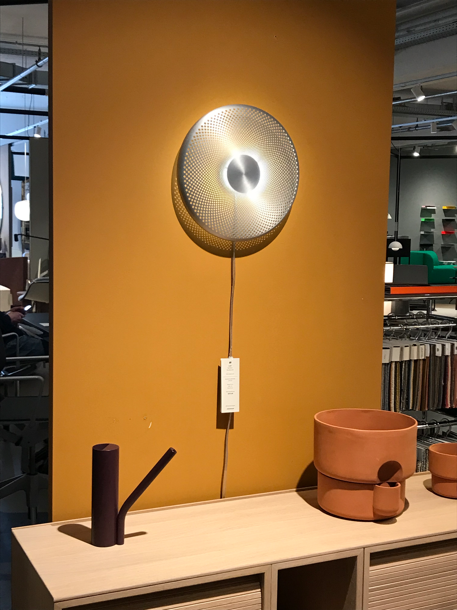 Glint Wandleuchte Metall Silber