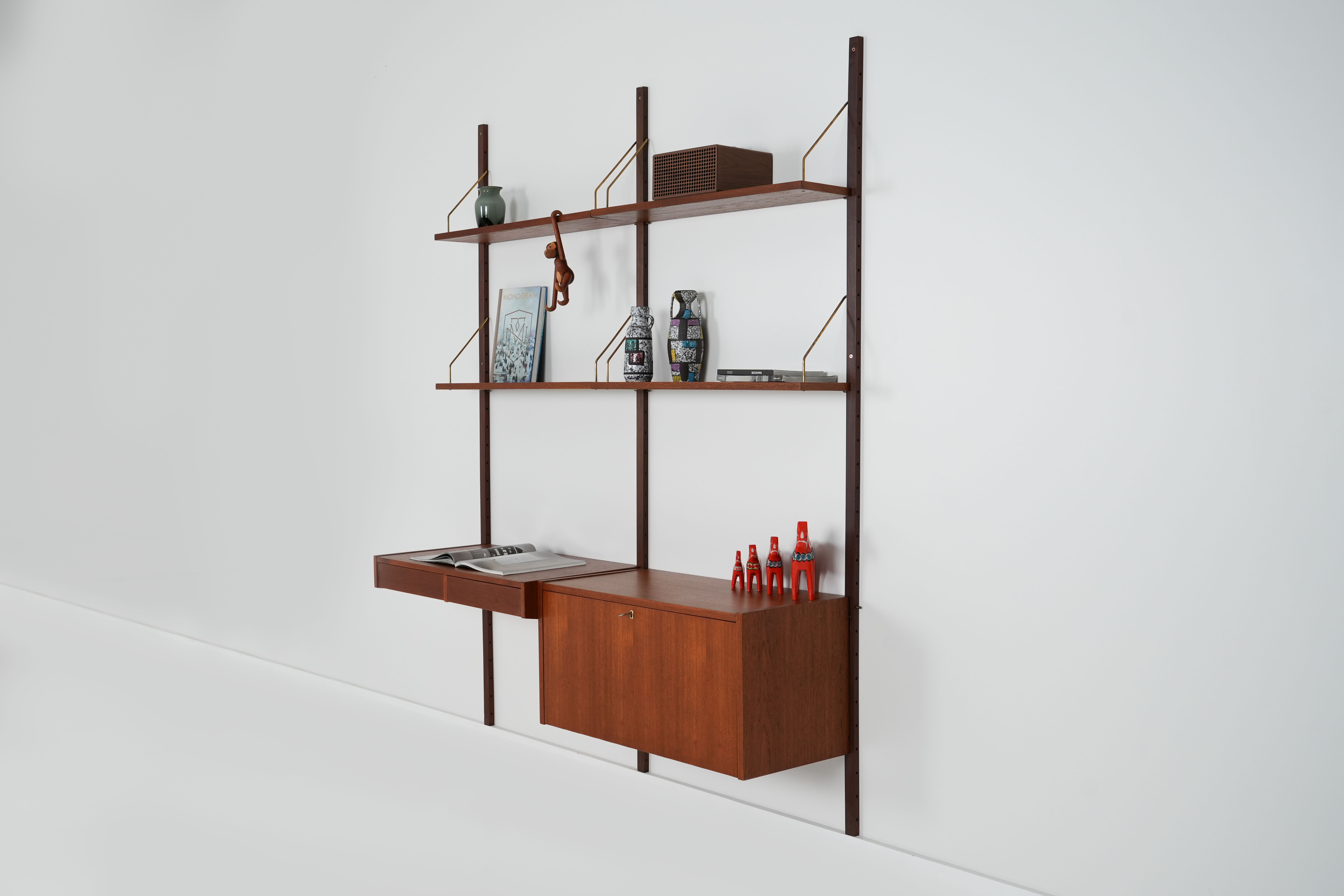 PS System Wall shelf Teak wood