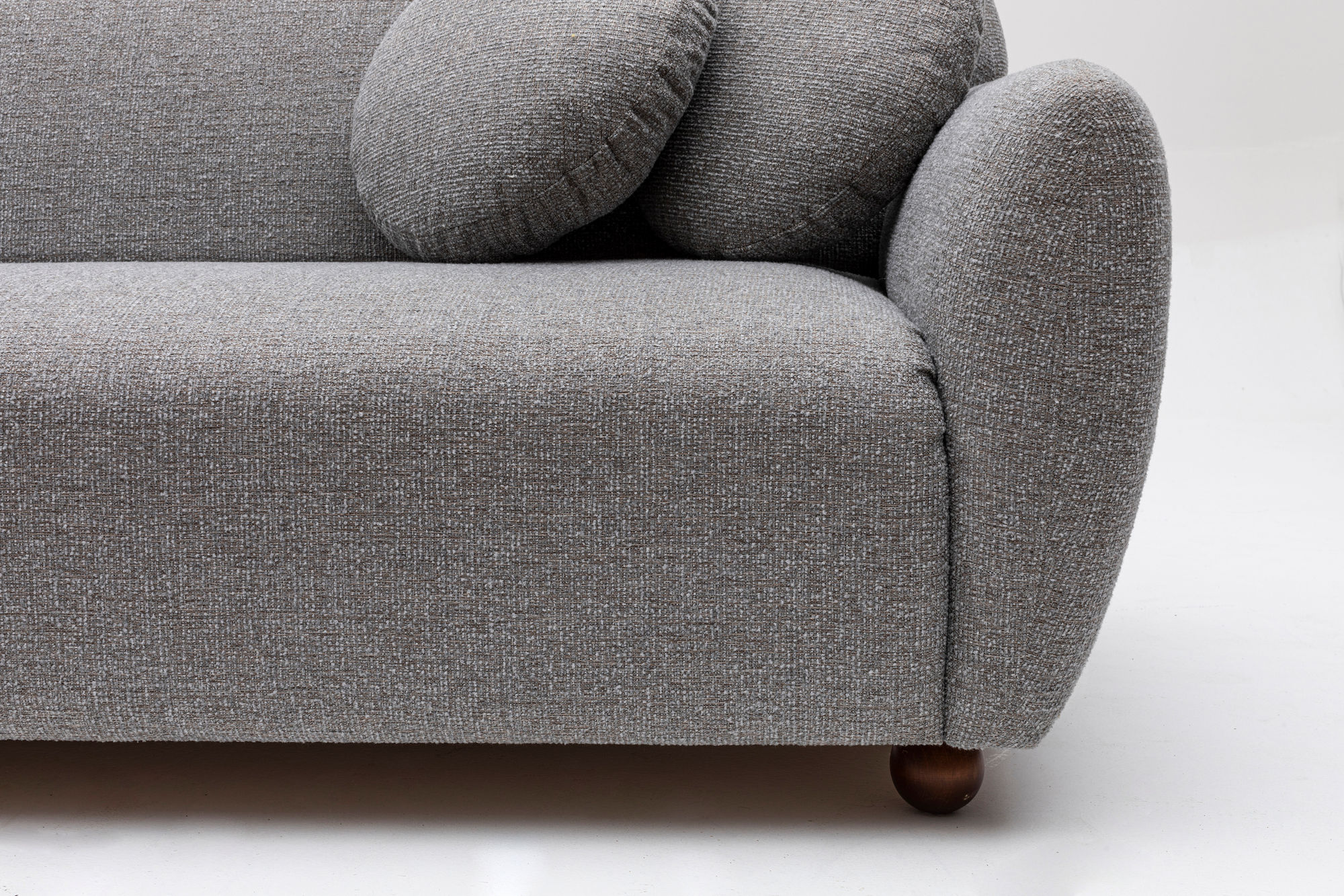 Eddy Ecksofa Links Hellgrau