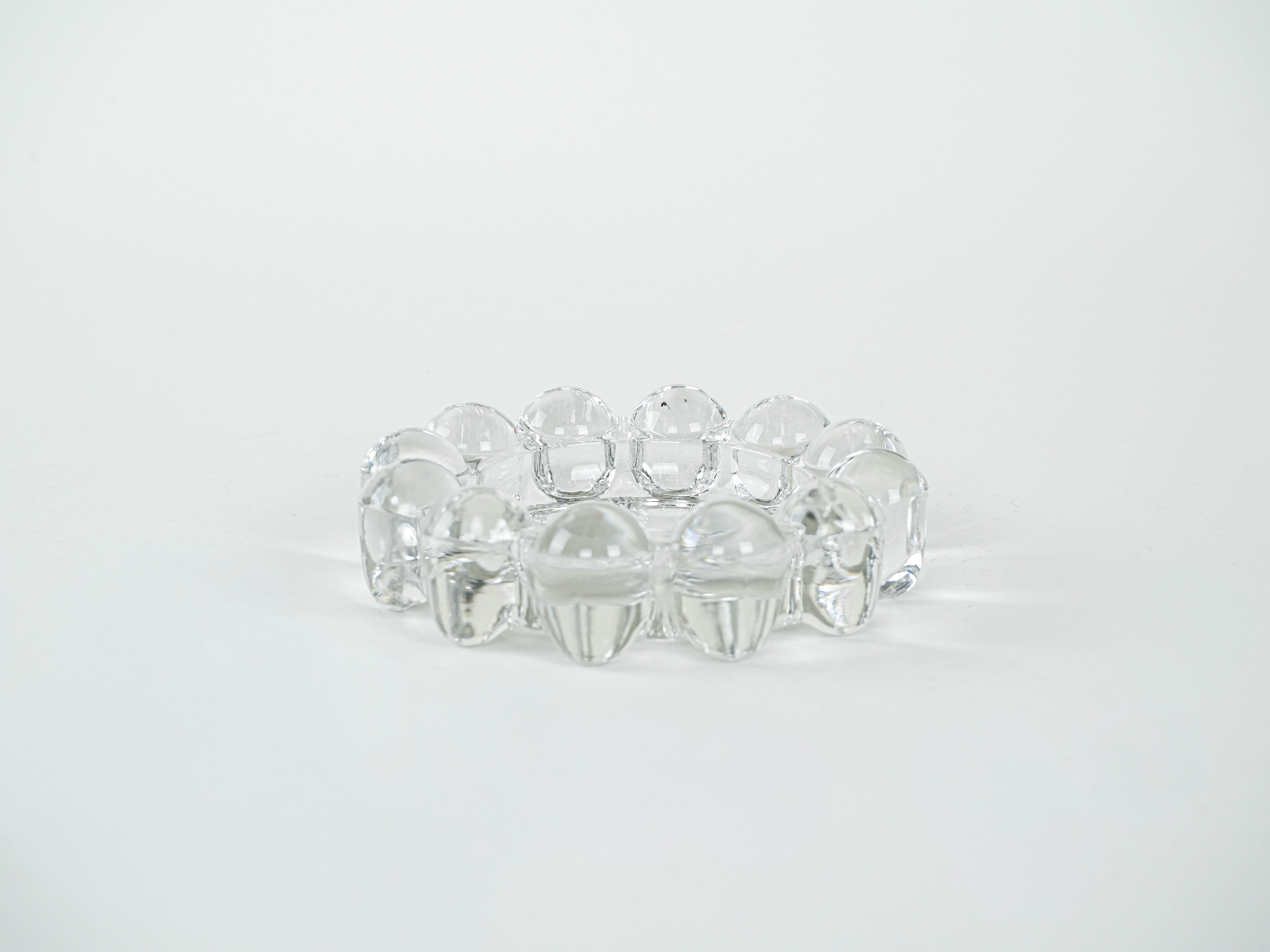 Glass candle holder