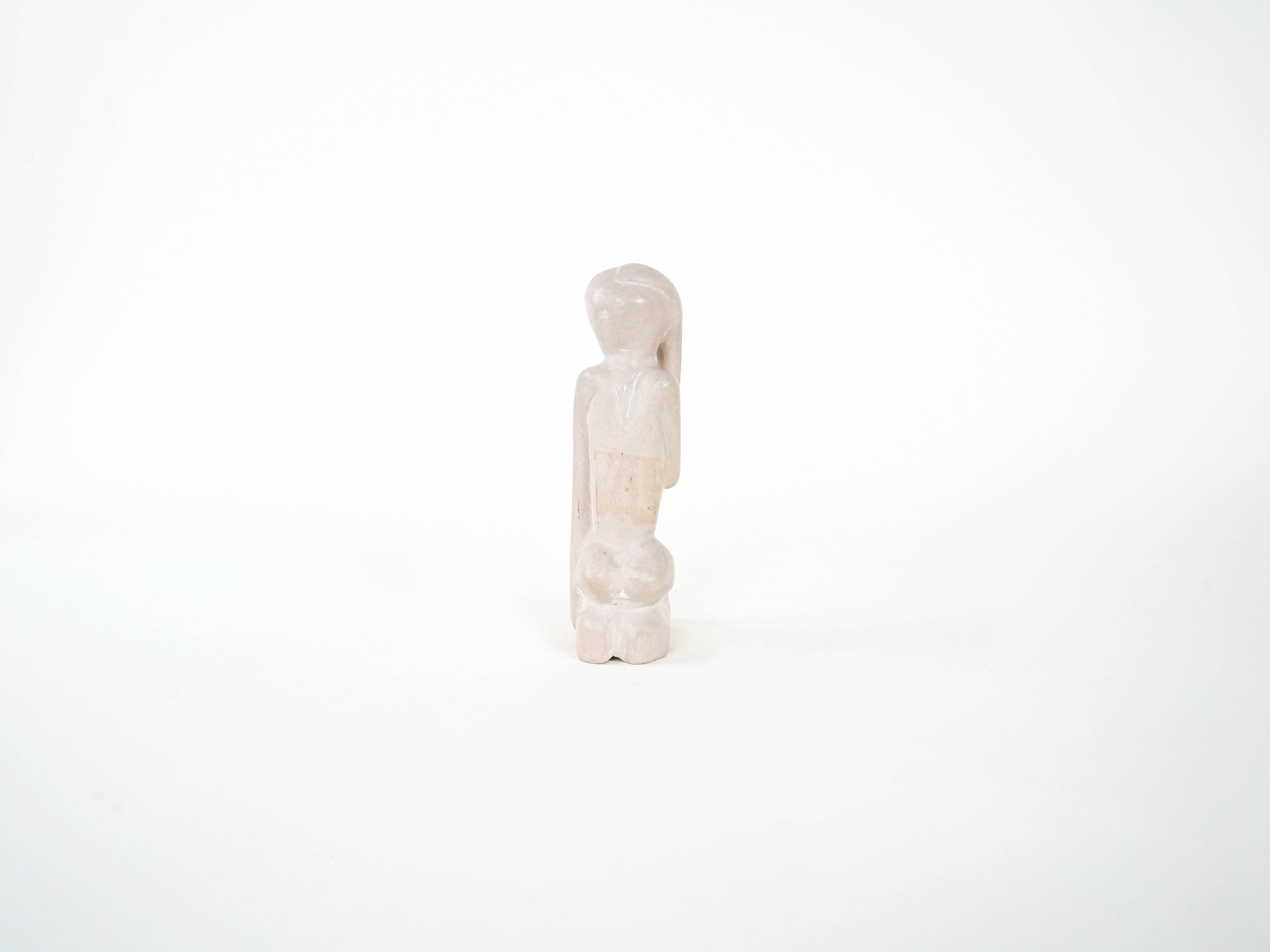 Stone figure Modernist Cream 1980s
