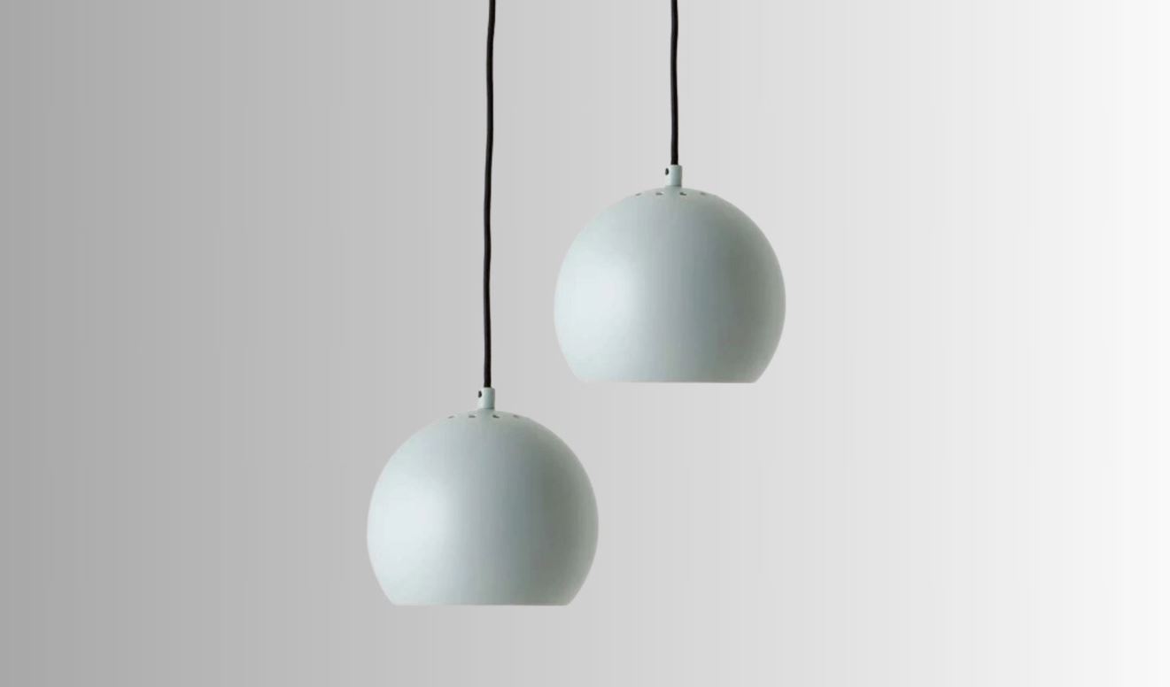 Ball Pendelleuchte Matt Aqua Grün Ø18cm