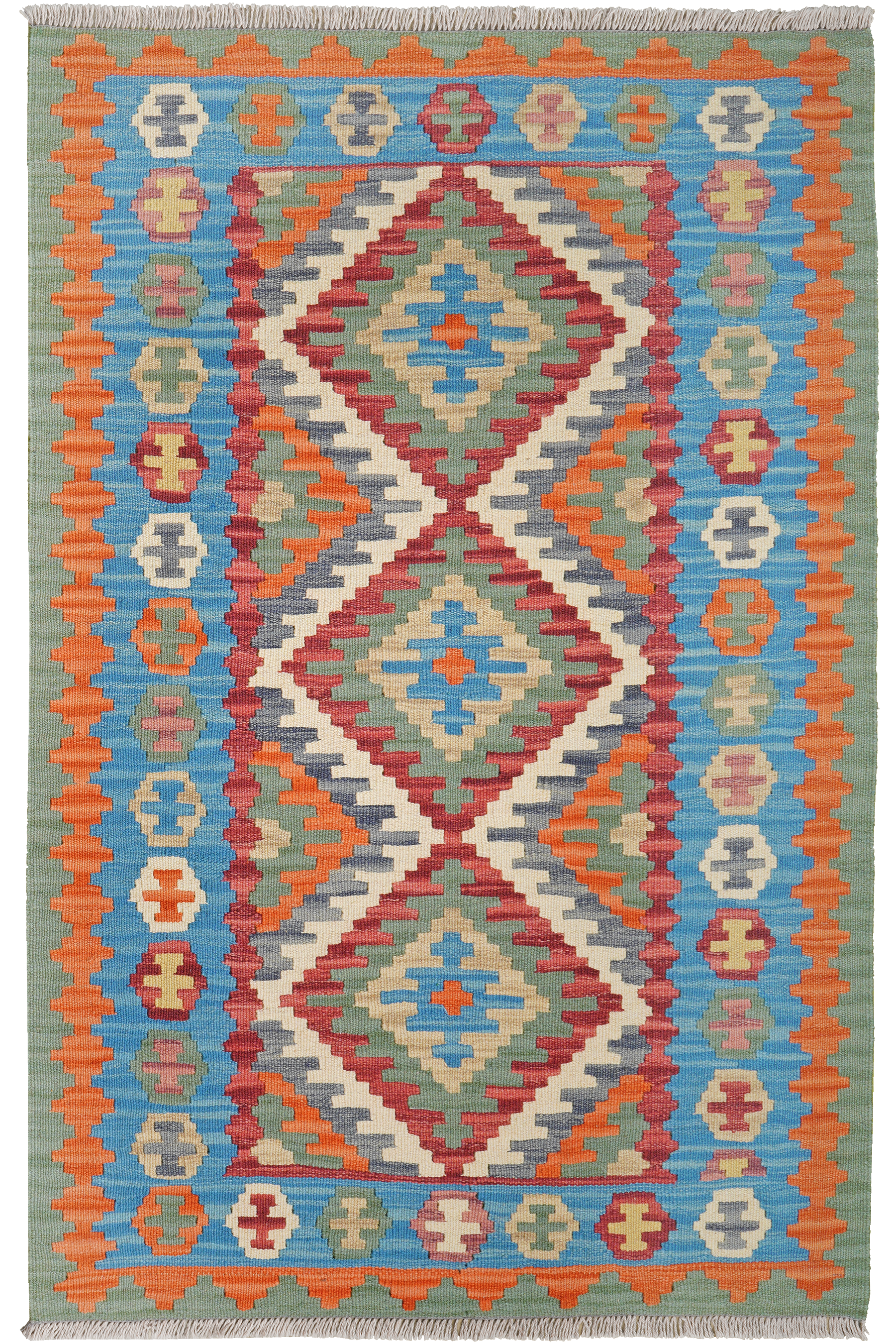 Kelim Gashgai Carpet Wool Multicolor