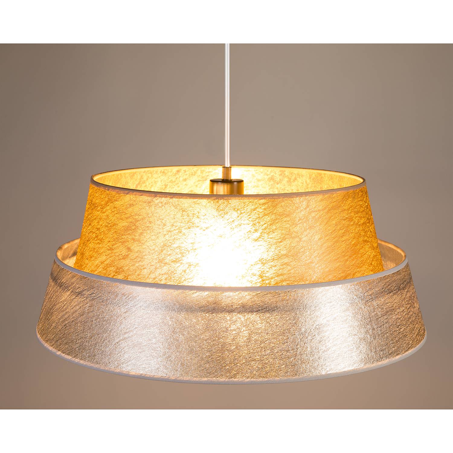 Pendant lamp Nevoa IV Mixed fabric Steel