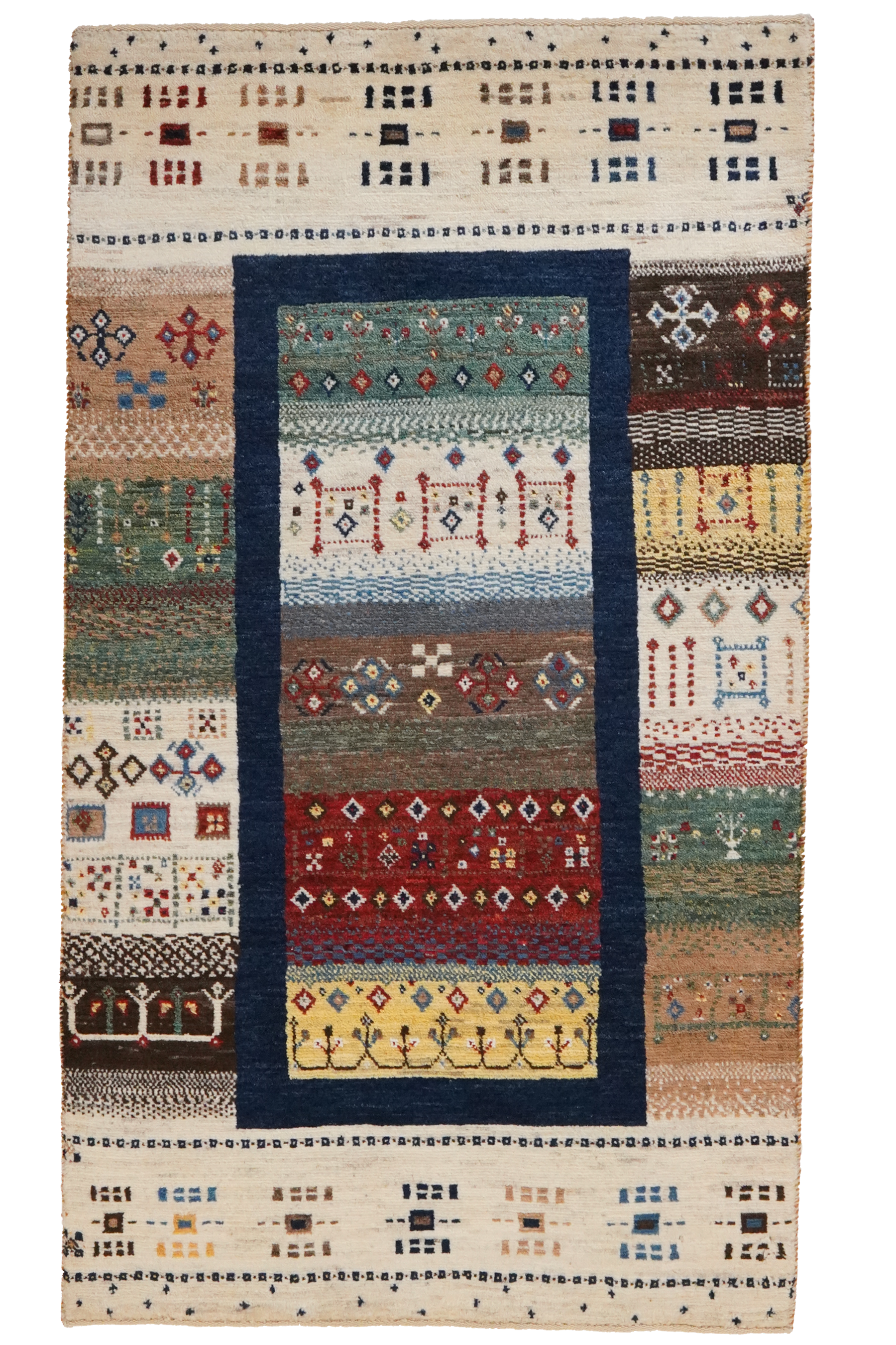 Rizbaf Gabbeh Rug Wool Multicolored