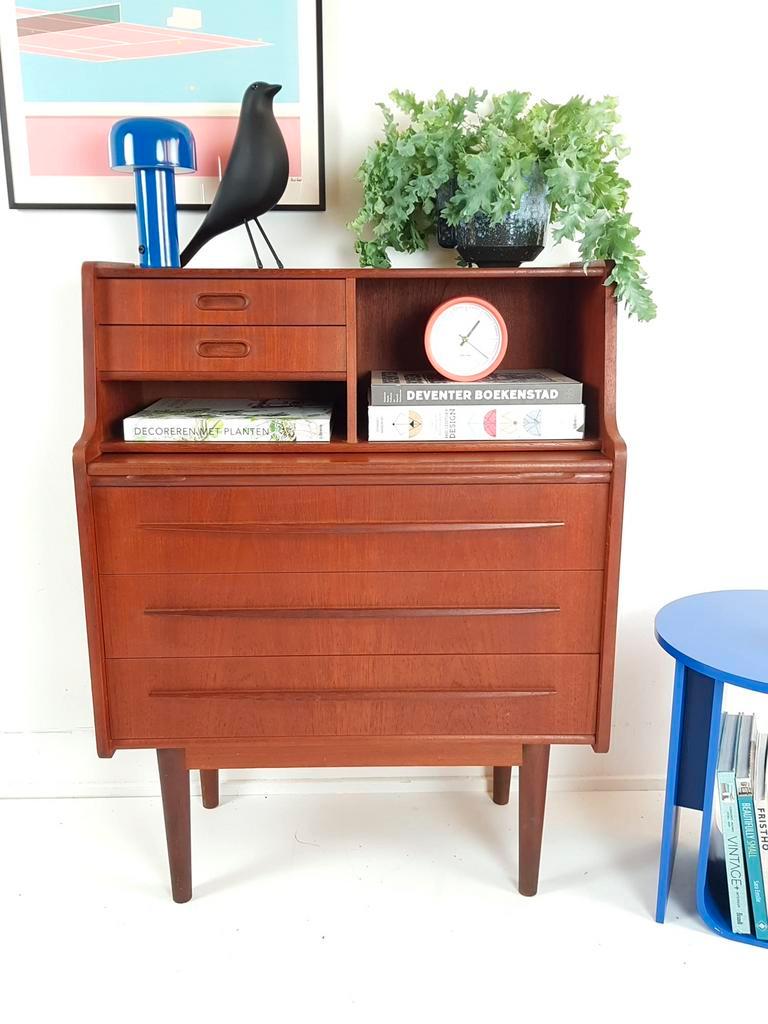 Vintage Sekretär Holz Braun