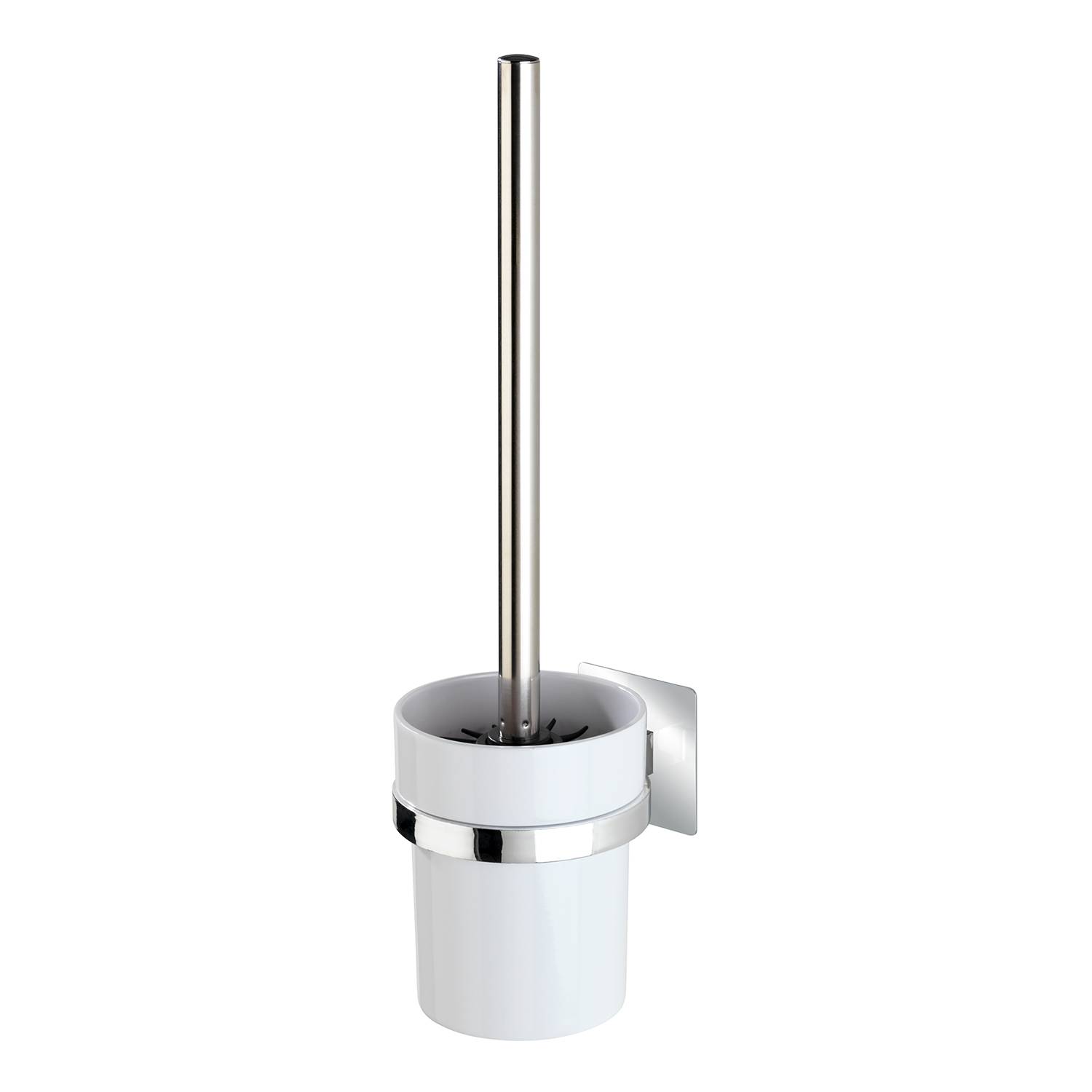 WC-Garnitur Turbo-Loc Quadro Edelstahl Rostfrei ABS Silber